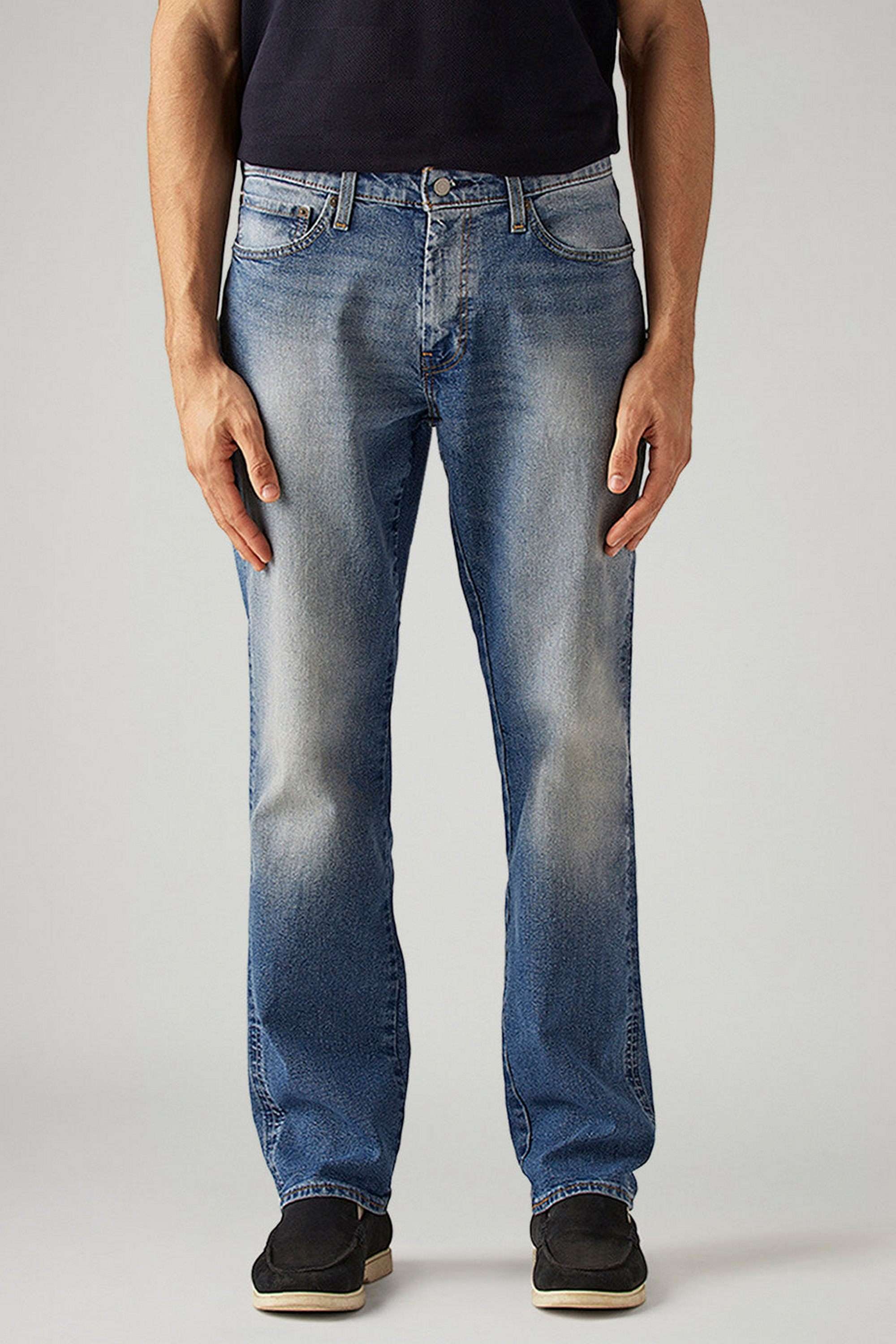 Light-Wash-Cotton-Tapered-Fit-Men-s-Jeans