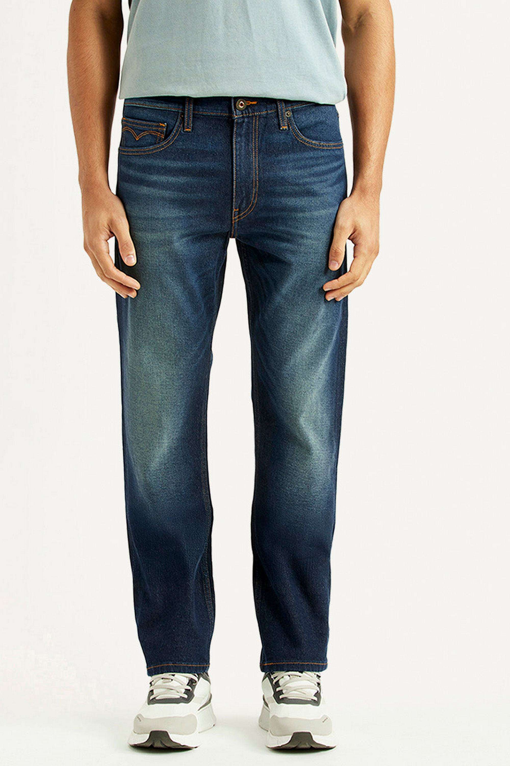 Solid-Cotton-Straight-Fit-Men-s-Jeans