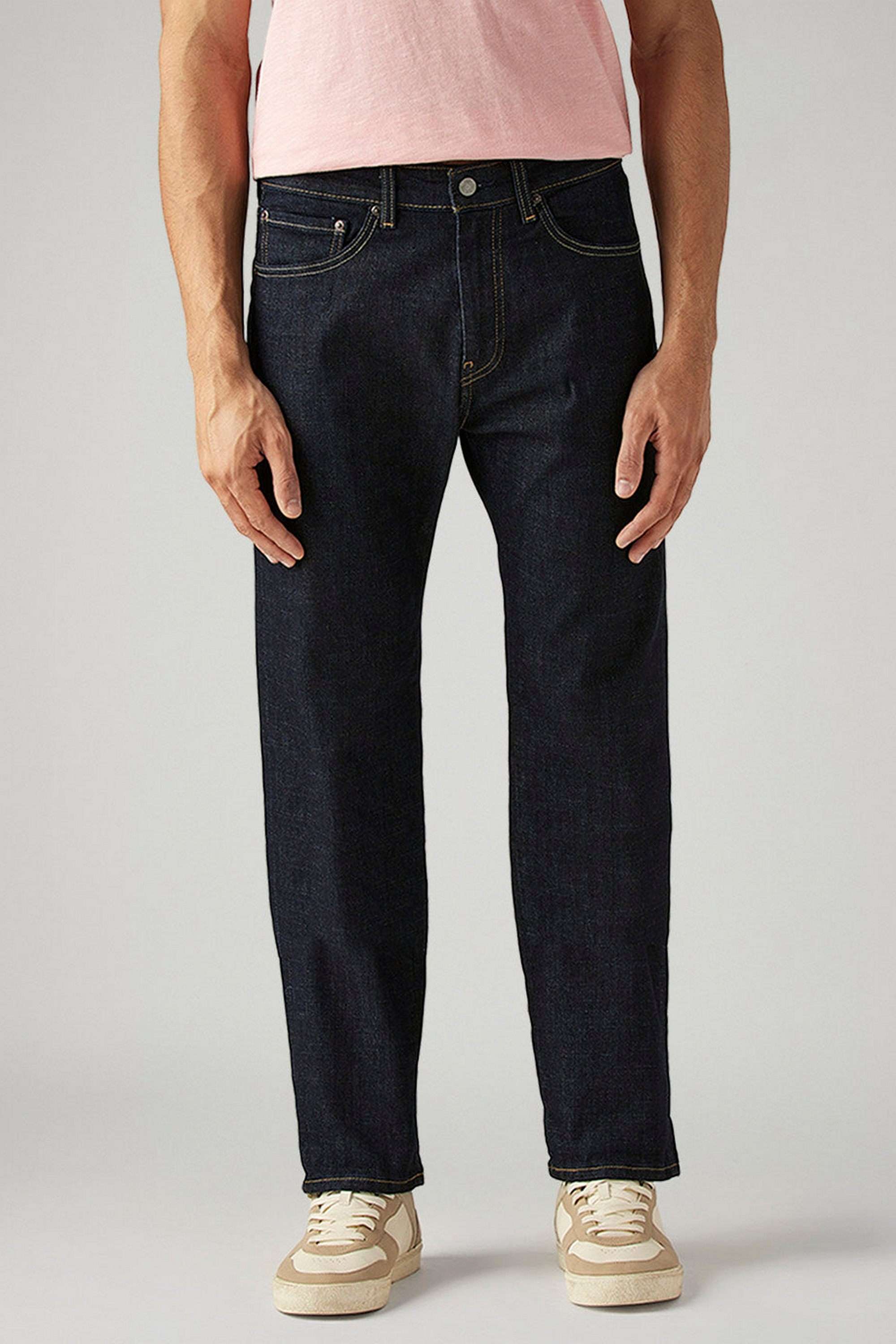 Light-Wash-Cotton-Straight-Fit-Men-s-Jeans