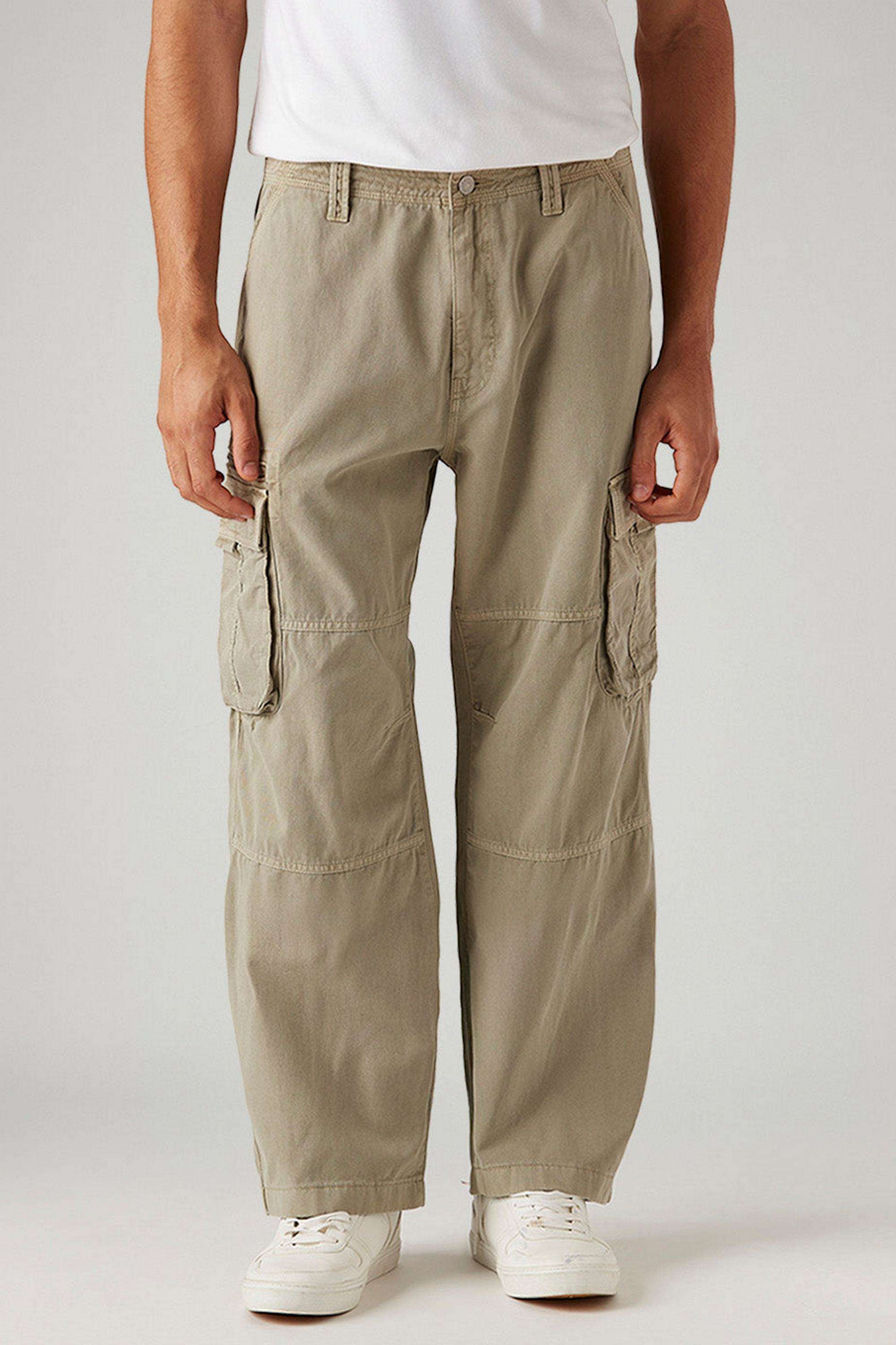 Solid-Cotton-Relaxed-Fit-Men-s-Trousers