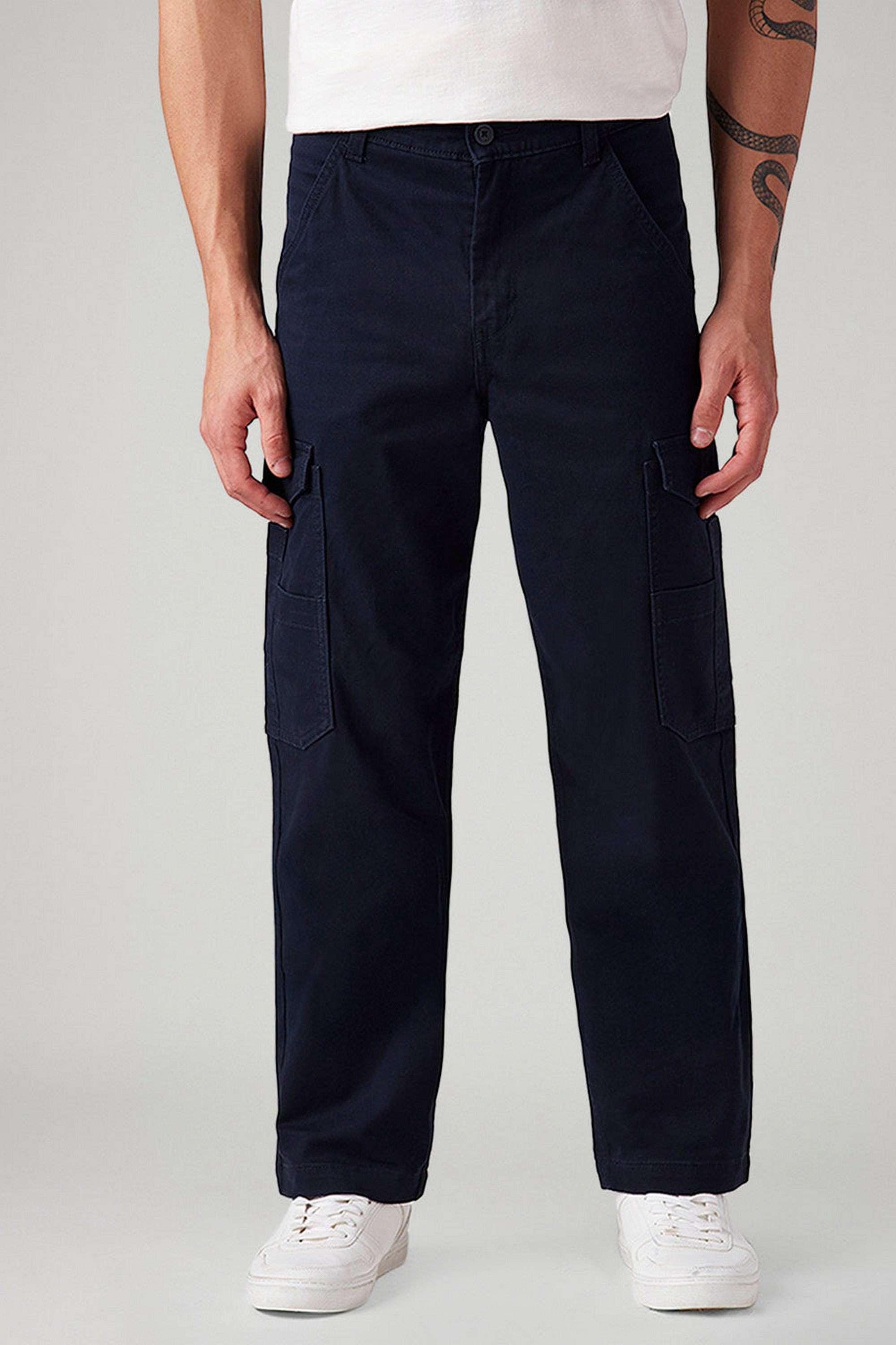 Solid-Cotton-Straight-Fit-Men-s-Casual-Wear-Trousers