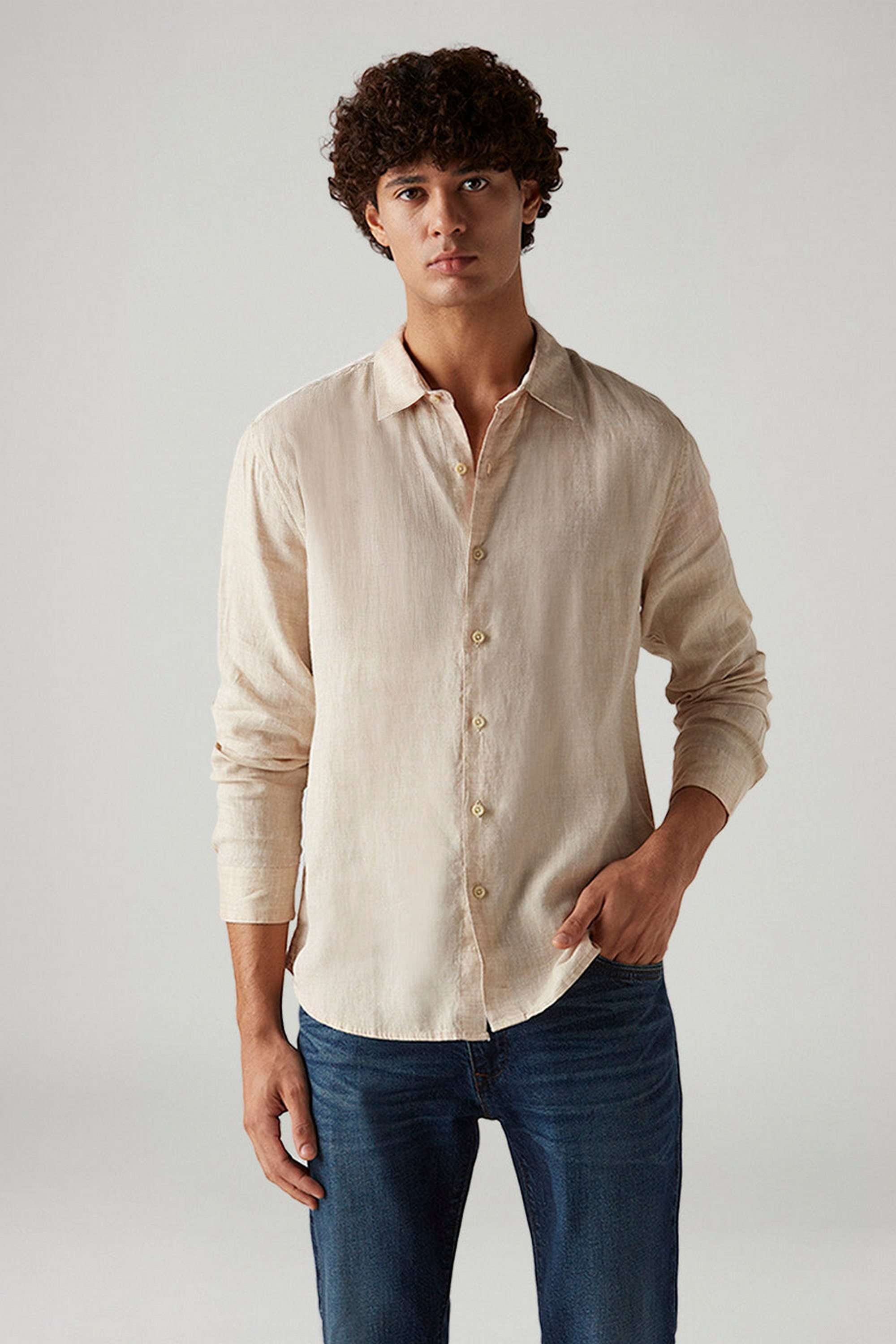 Textured-Linen-Slim-Fit-Men-s-Shirt