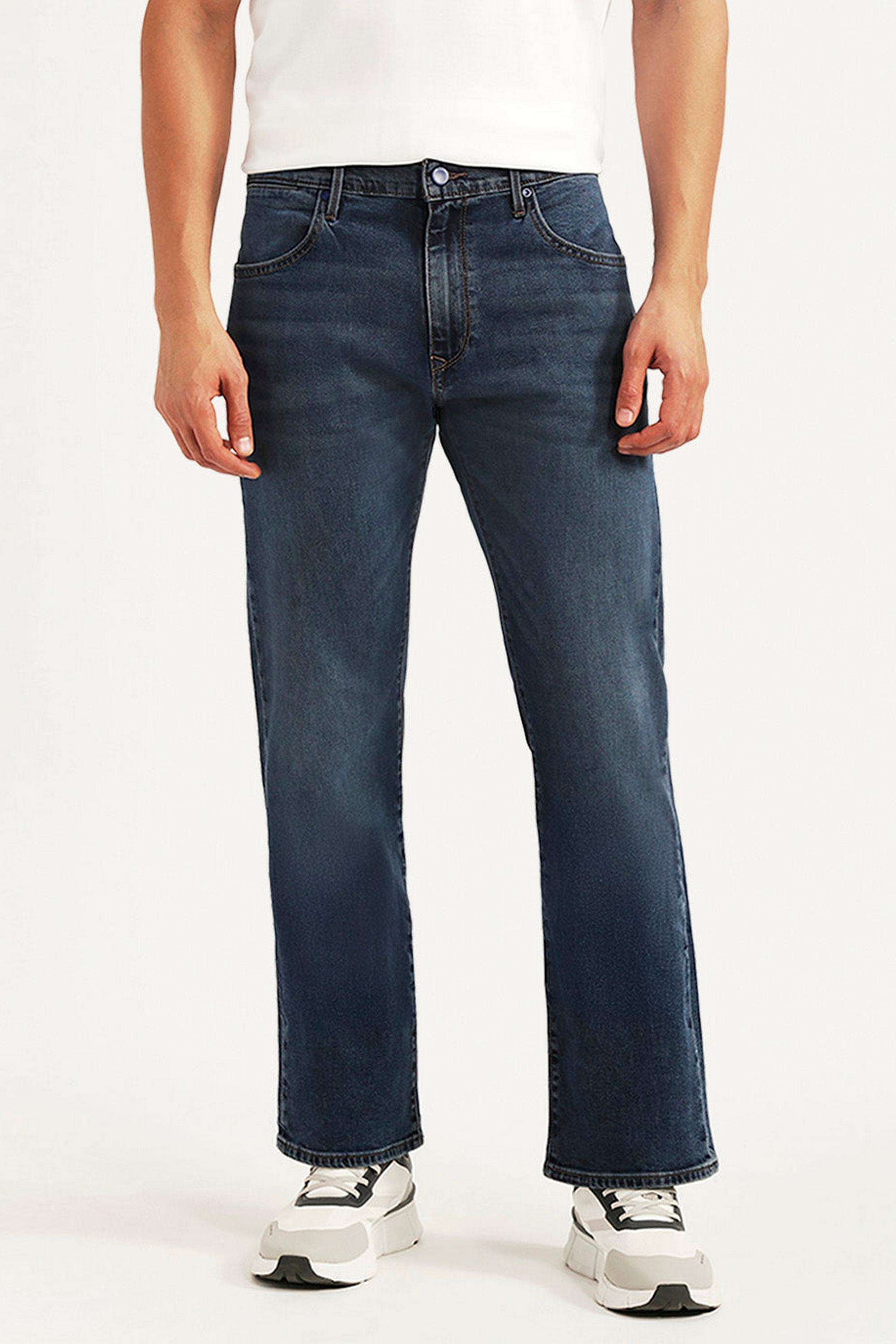 Solid-Cotton-Bootcut-Fit-Men-s-Jeans