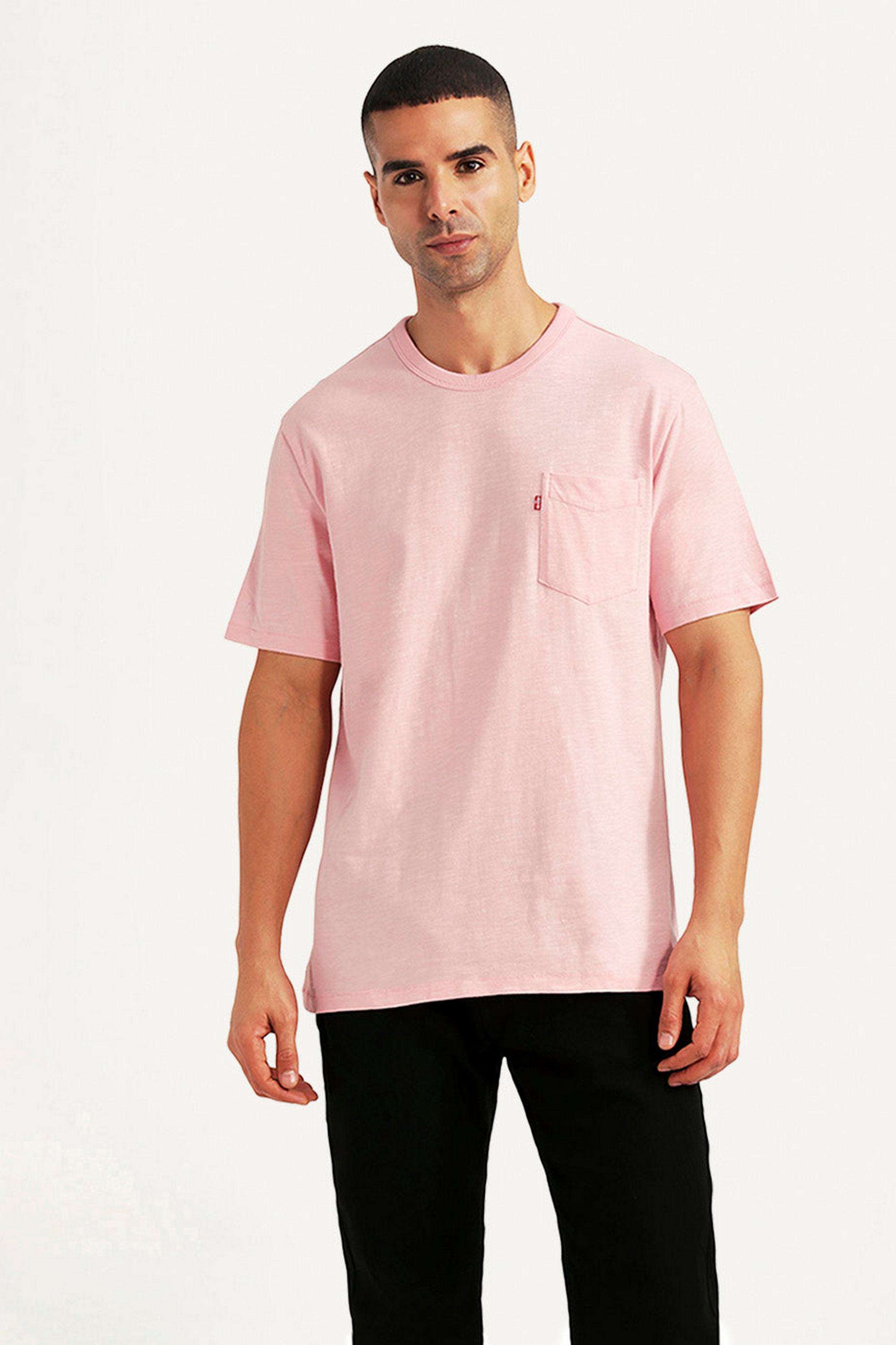 Solid-Cotton-Slim-Fit-Men-s-T-Shirt