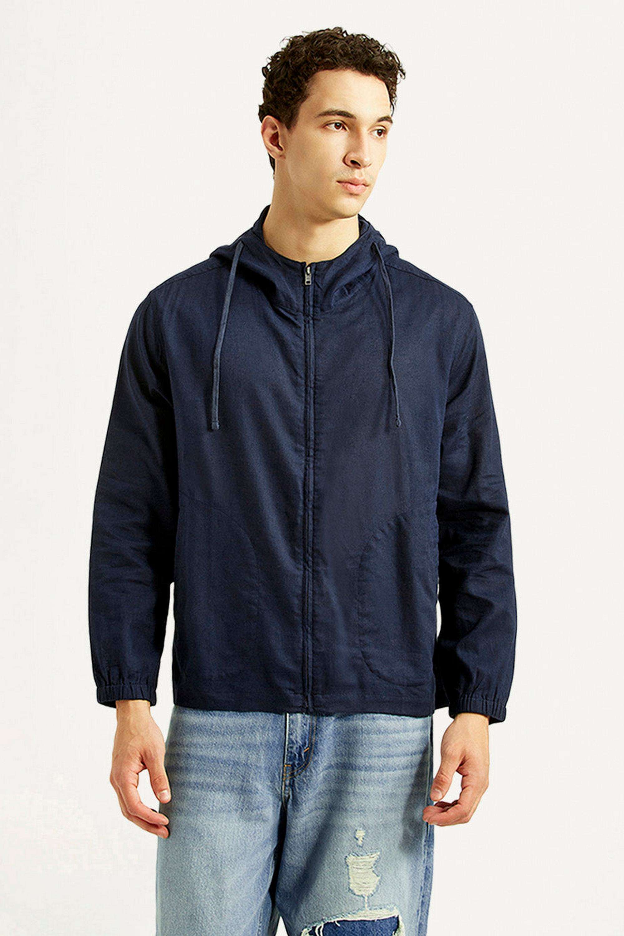 Solid-Linen-Blend-Relaxed-Fit-Men-s-Jacket