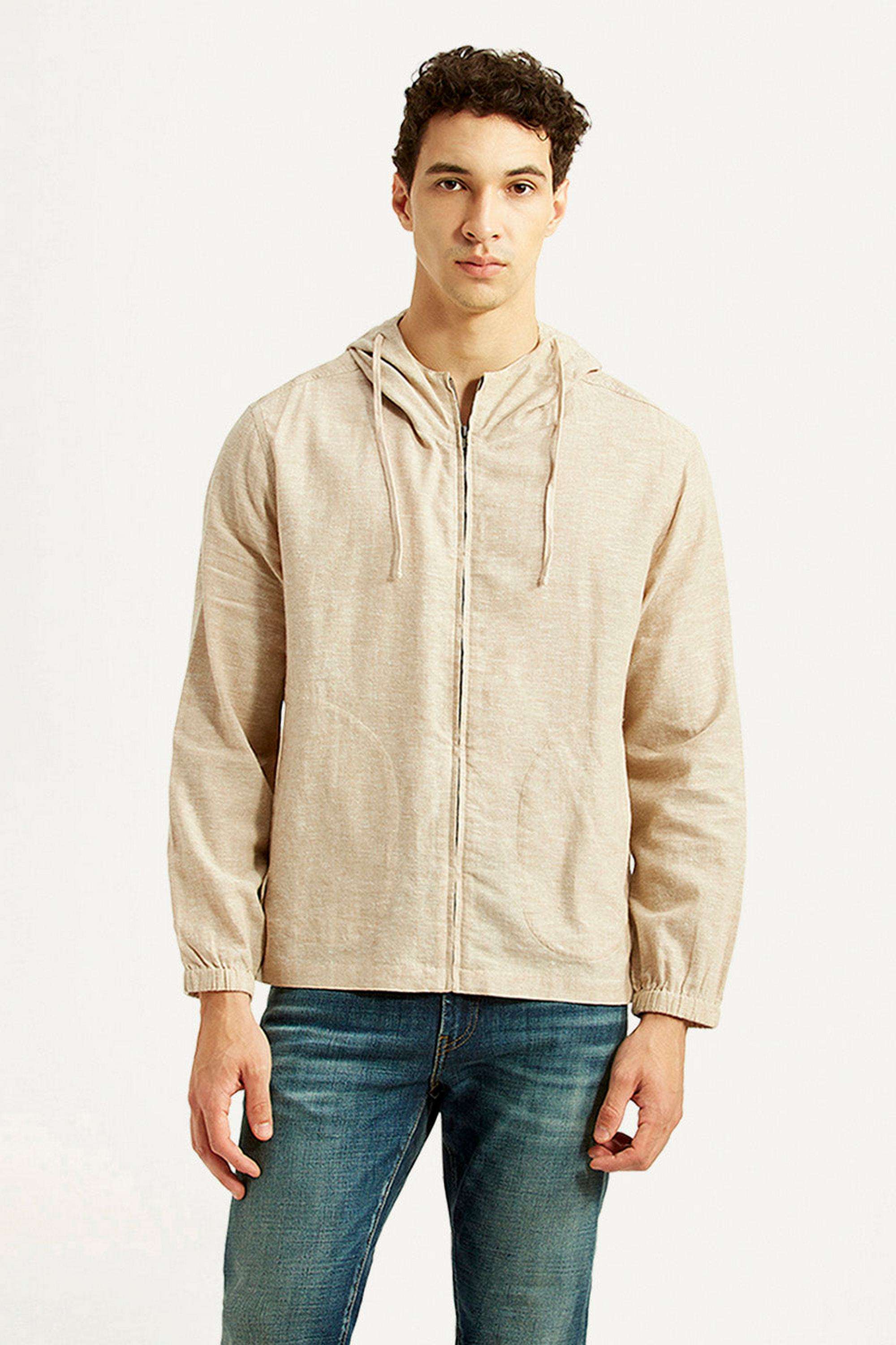 Solid-Linen-Blend-Relaxed-Fit-Men-s-Jacket