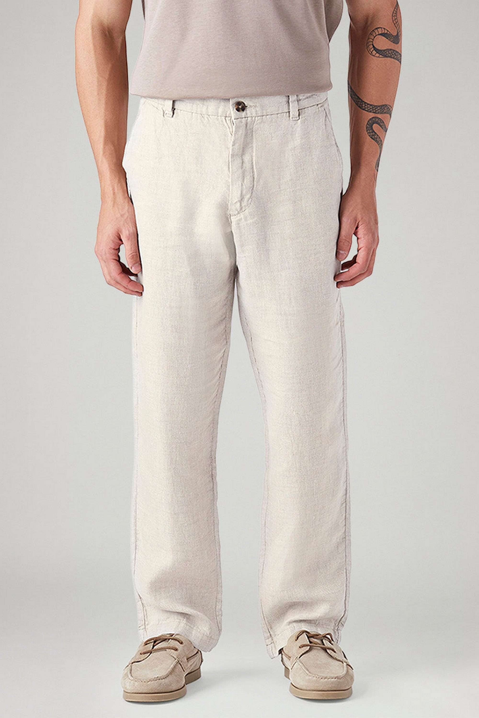 Solid-Linen-Relaxed-Fit-Men-s-Casual-Wear-Trousers