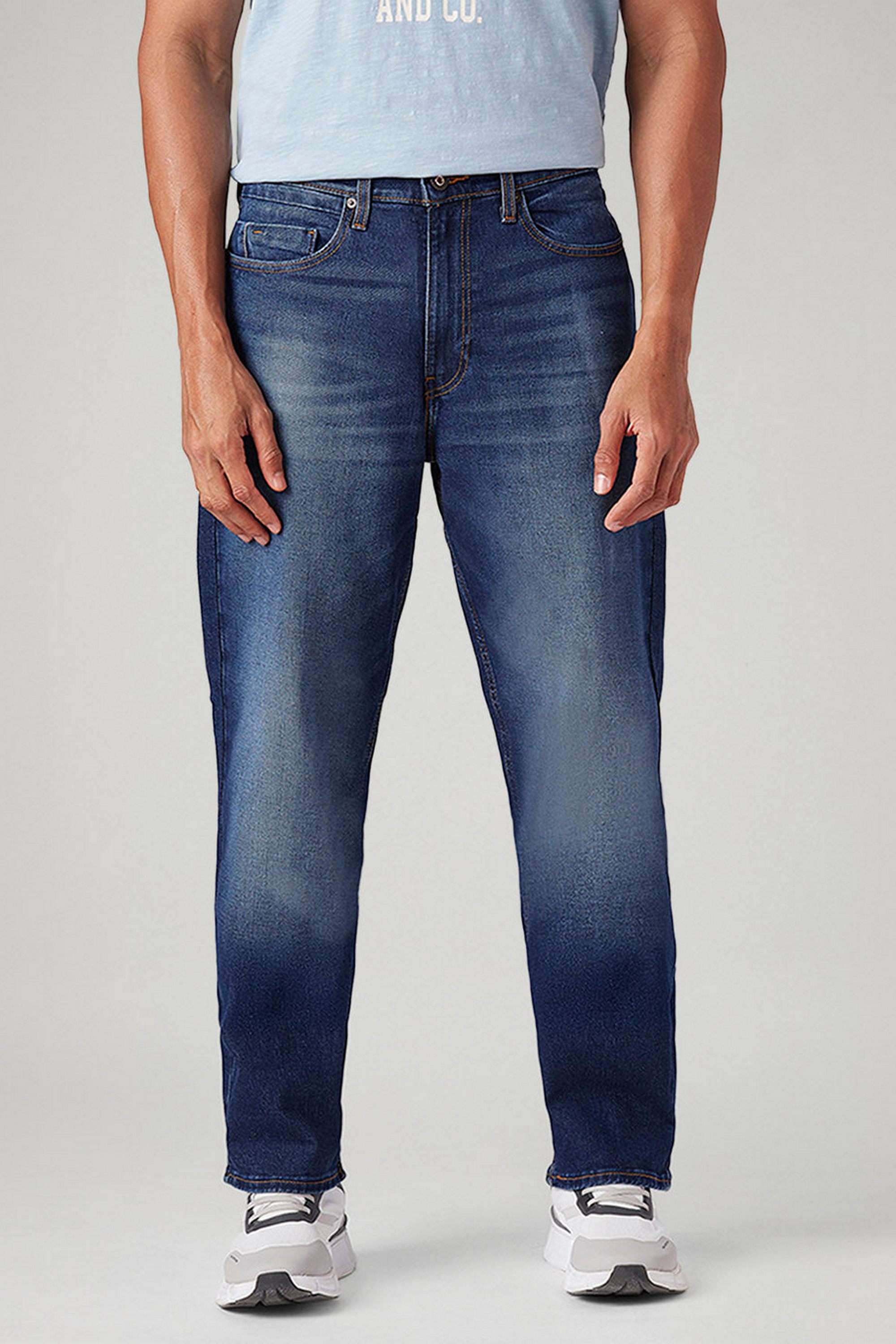 Light-Wash-Cotton-Slim-Fit-Men-s-Jeans