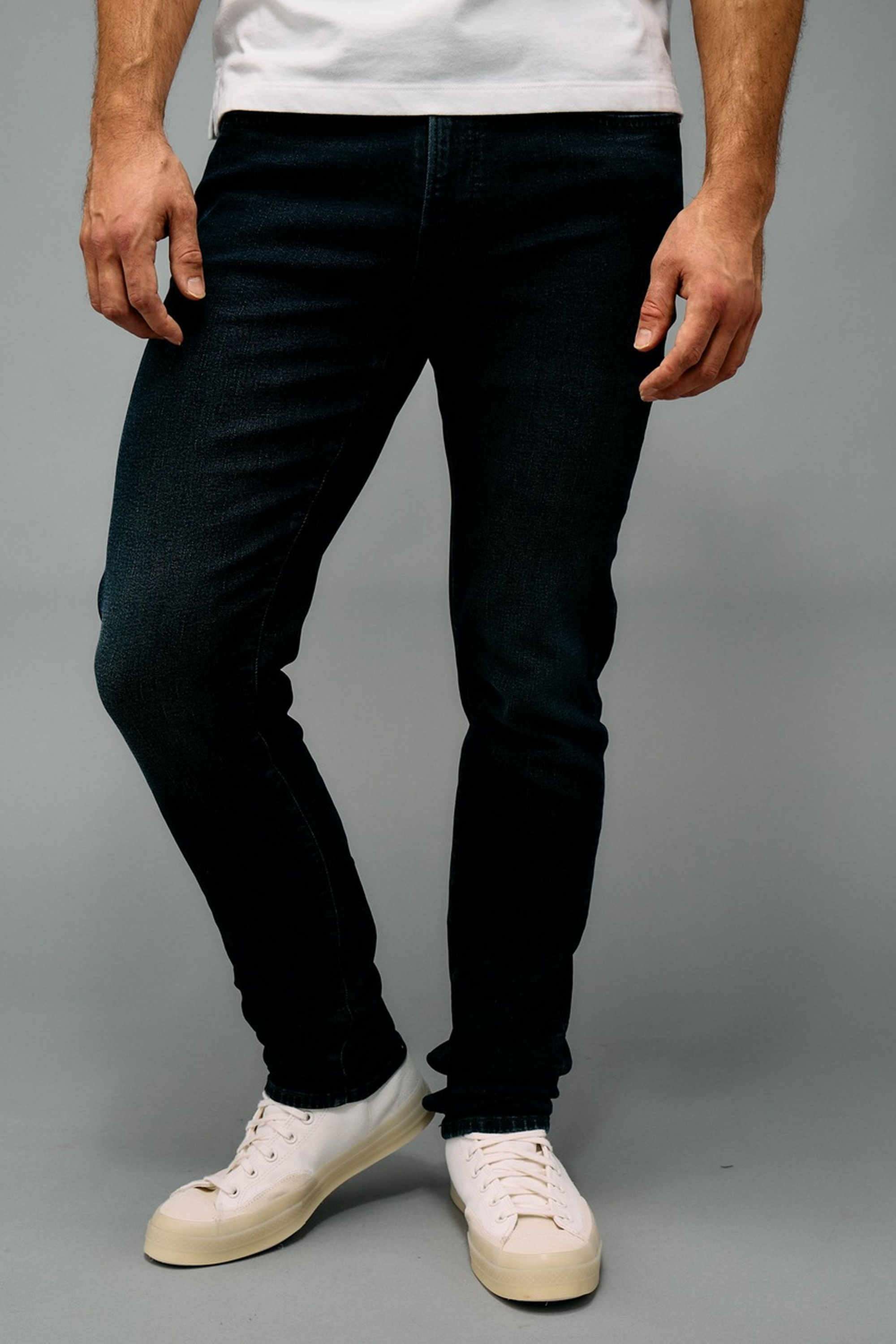 Solid-Cotton-Stretch-Slim-Fit-Men-s-Jeans