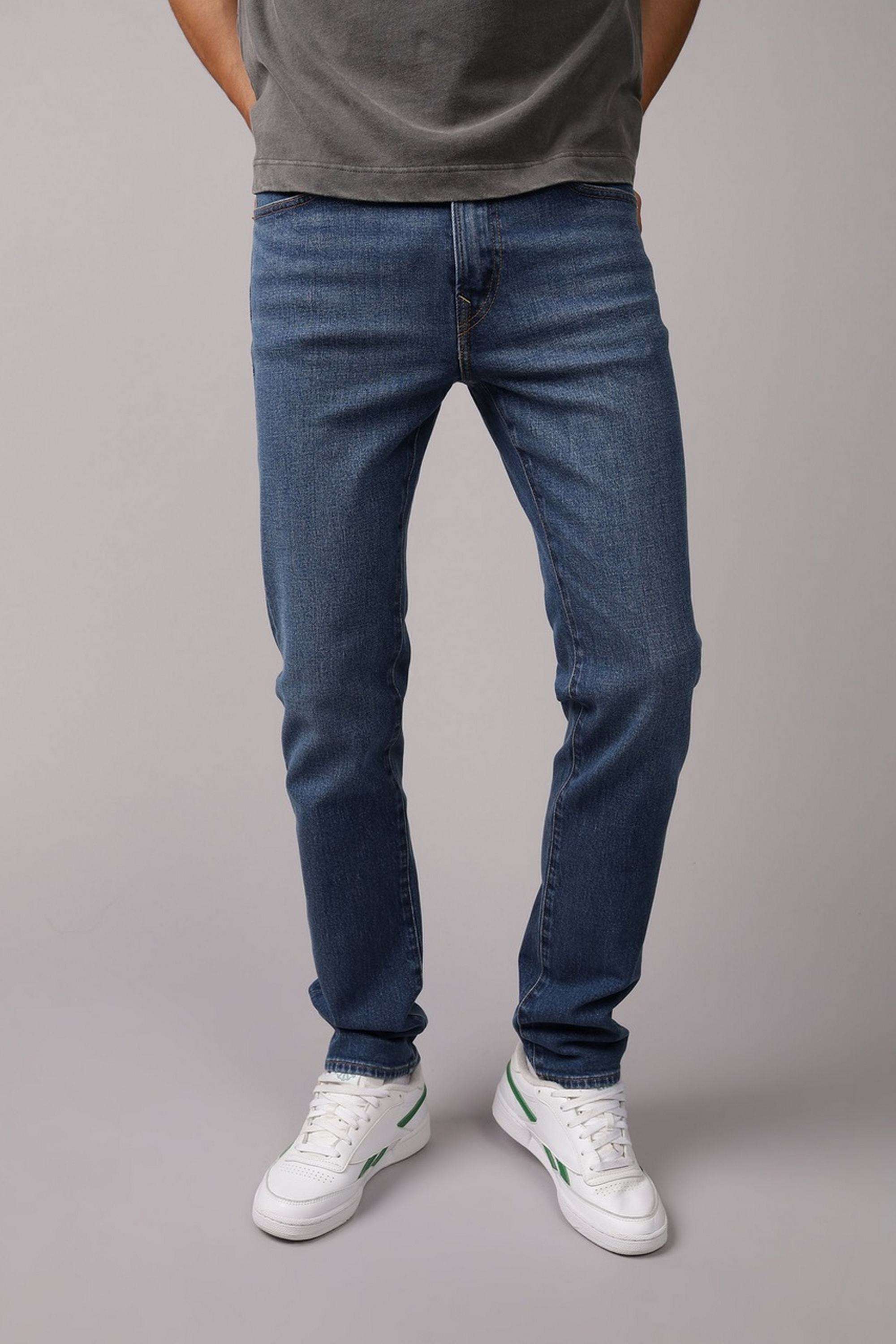 Solid-Cotton-Stretch-Slim-Fit-Men-s-Jeans