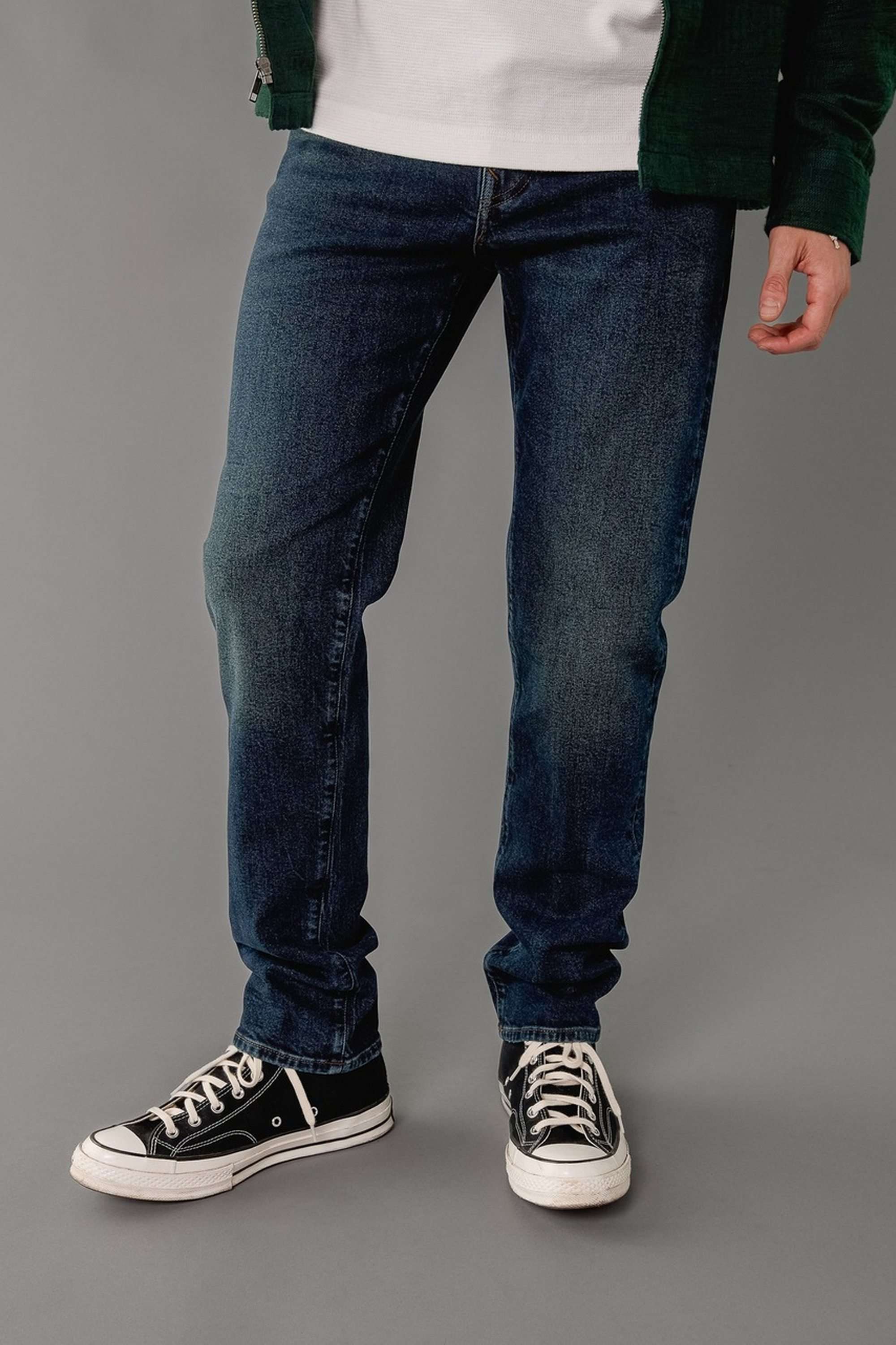 Solid-Cotton-Stretch-Straight-Fit-Men-s-Jeans