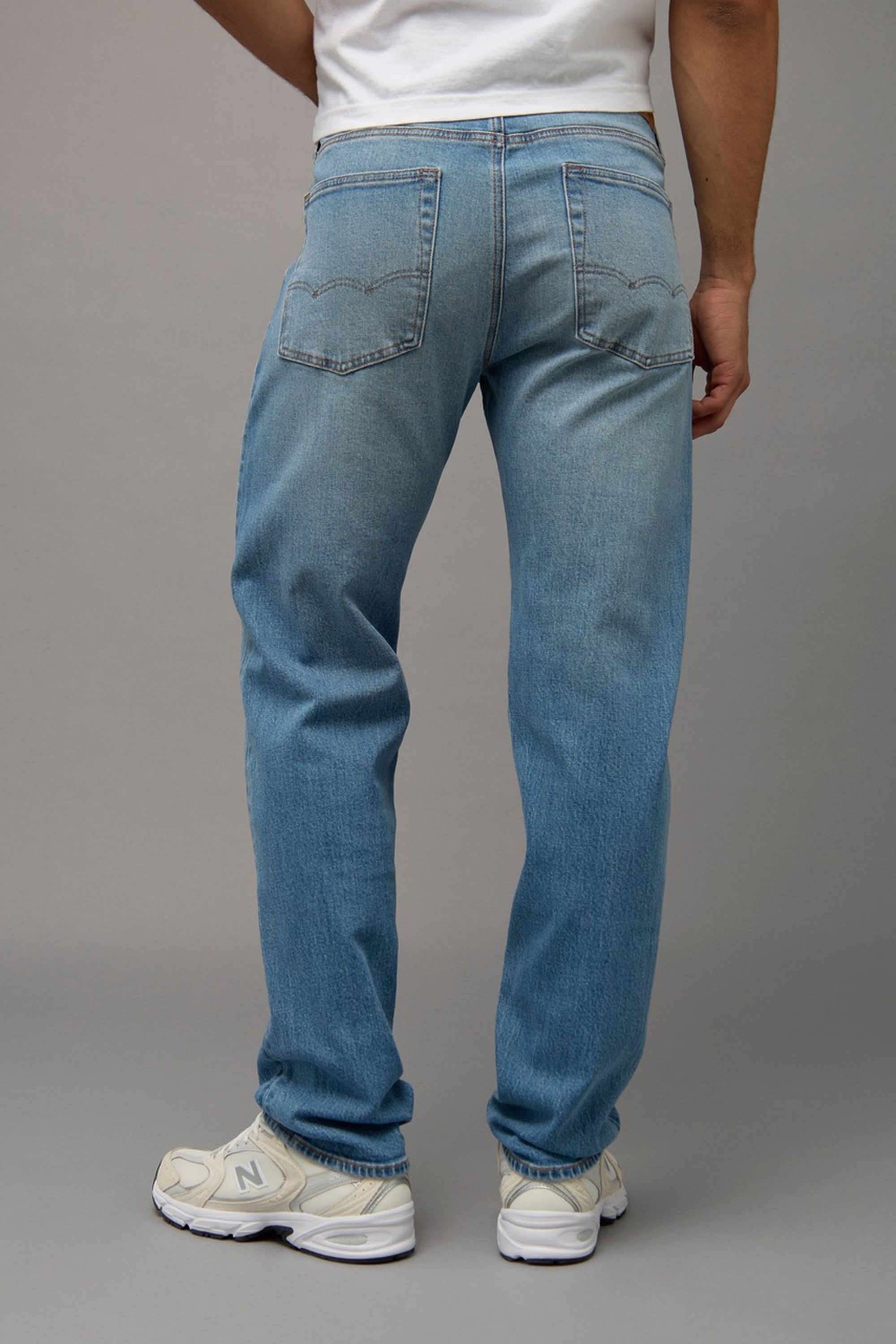 Solid-Cotton-Stretch-Straight-Fit-Men-s-Jeans