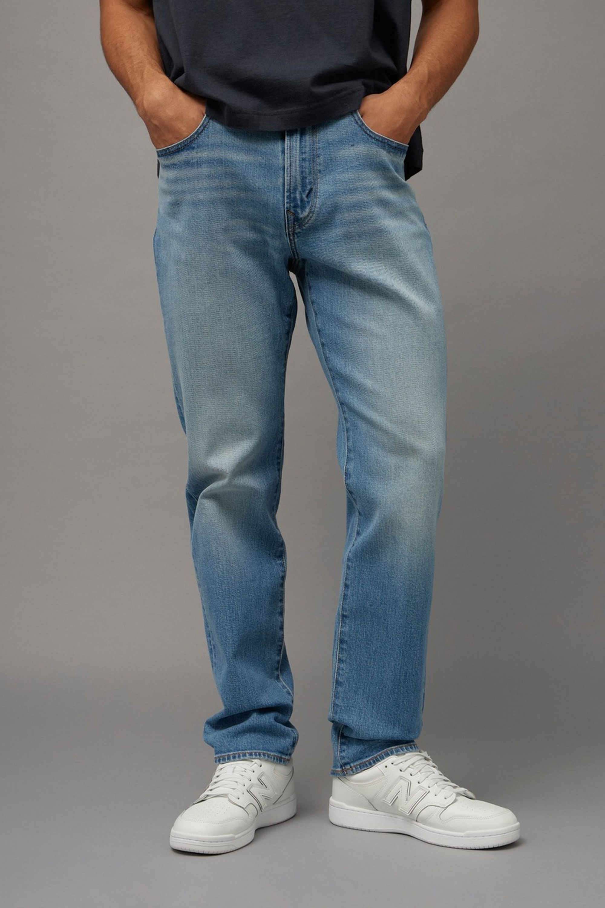 Solid-Cotton-Stretch-Regular-Fit-Men-s-Jeans
