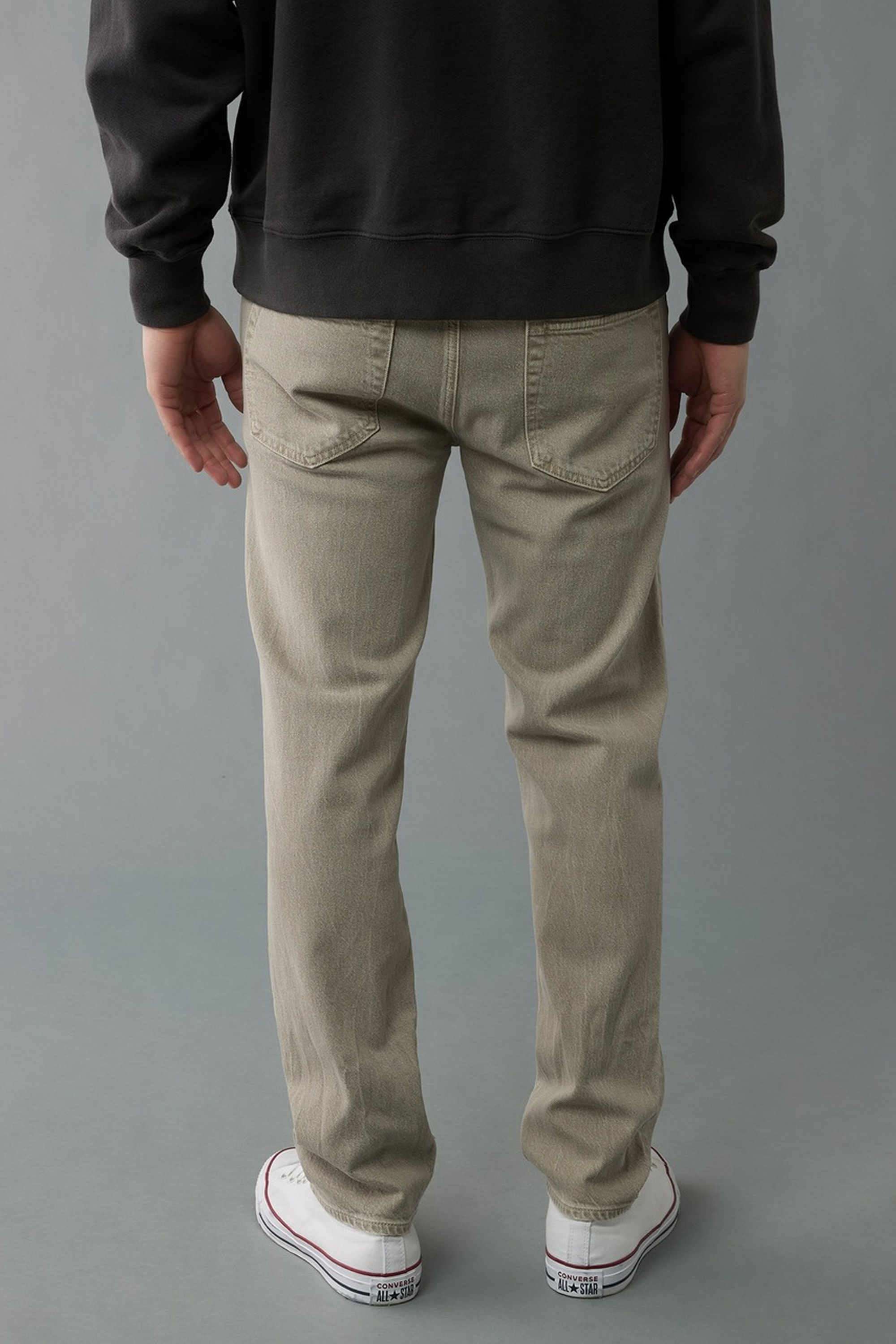 Solid-Cotton-Straight-Fit-Men-s-Pants