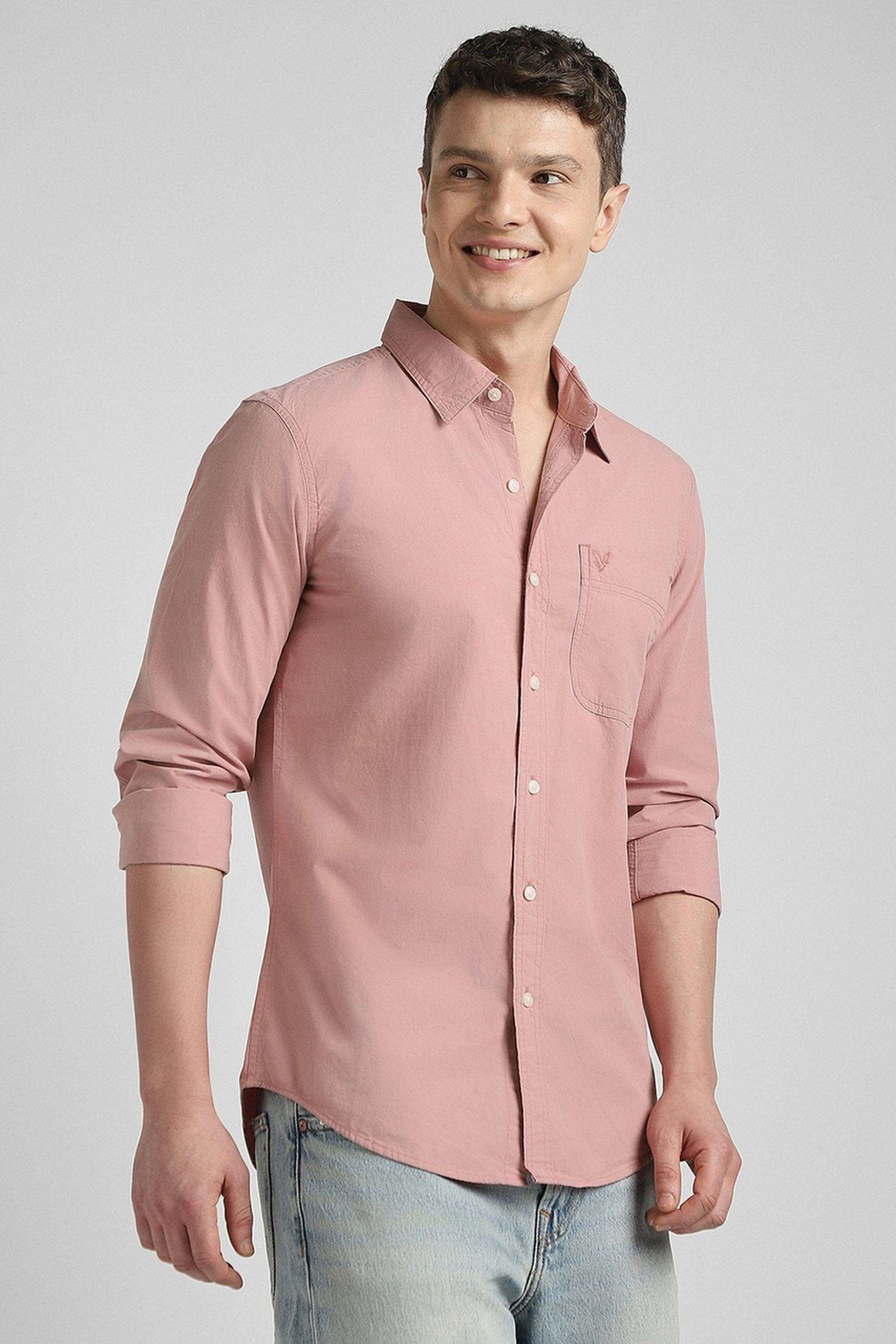 Solid-Cotton-Slim-Fit-Men-s-Shirt
