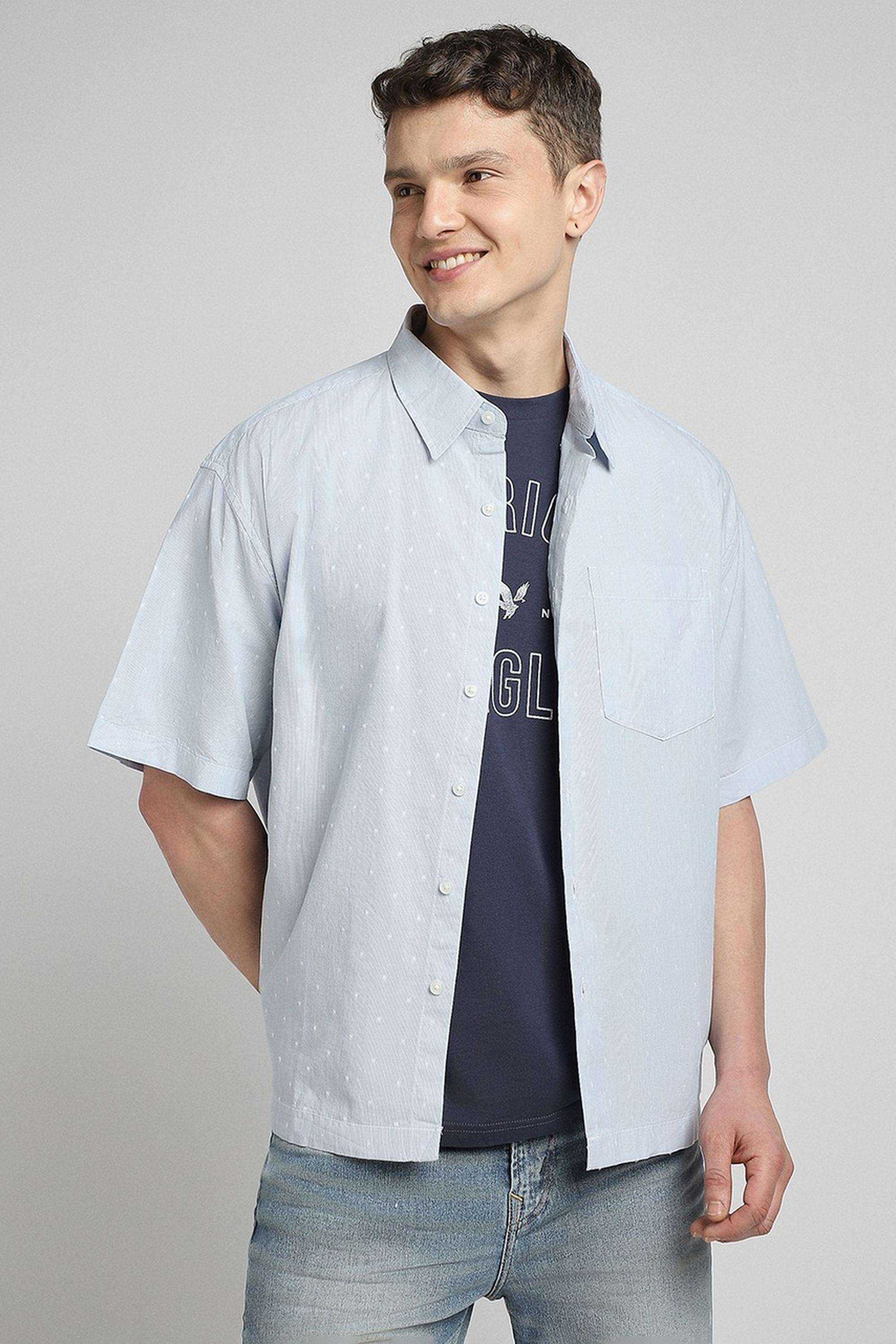 Textured-Cotton-Regular-Fit-Men-s-Casual-Shirt