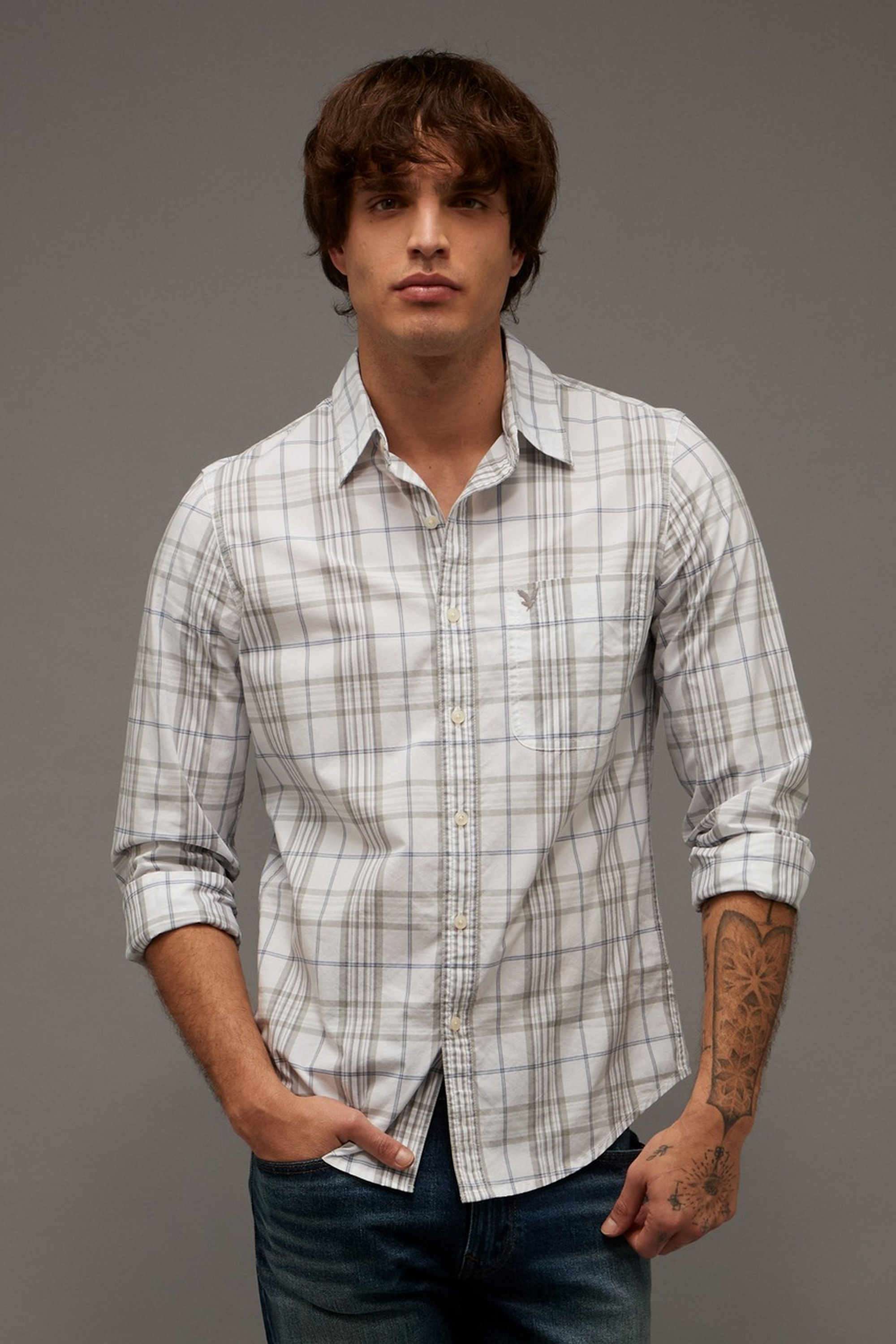 Checks-Cotton-Slim-Fit-Men-s-Casual-Shirt