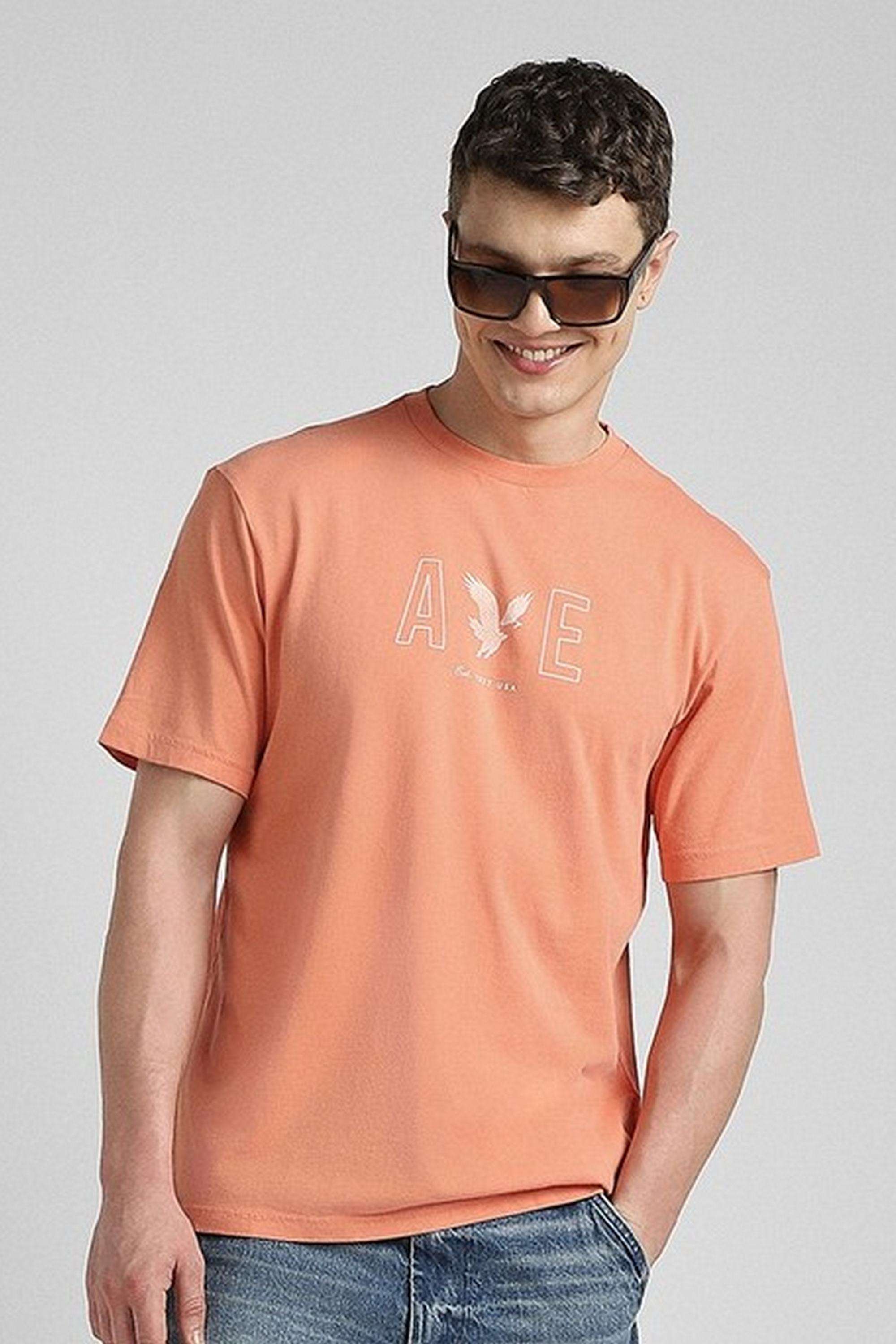 Solid-Polyester-Cotton-Regular-Fit-Men-s-T-Shirt