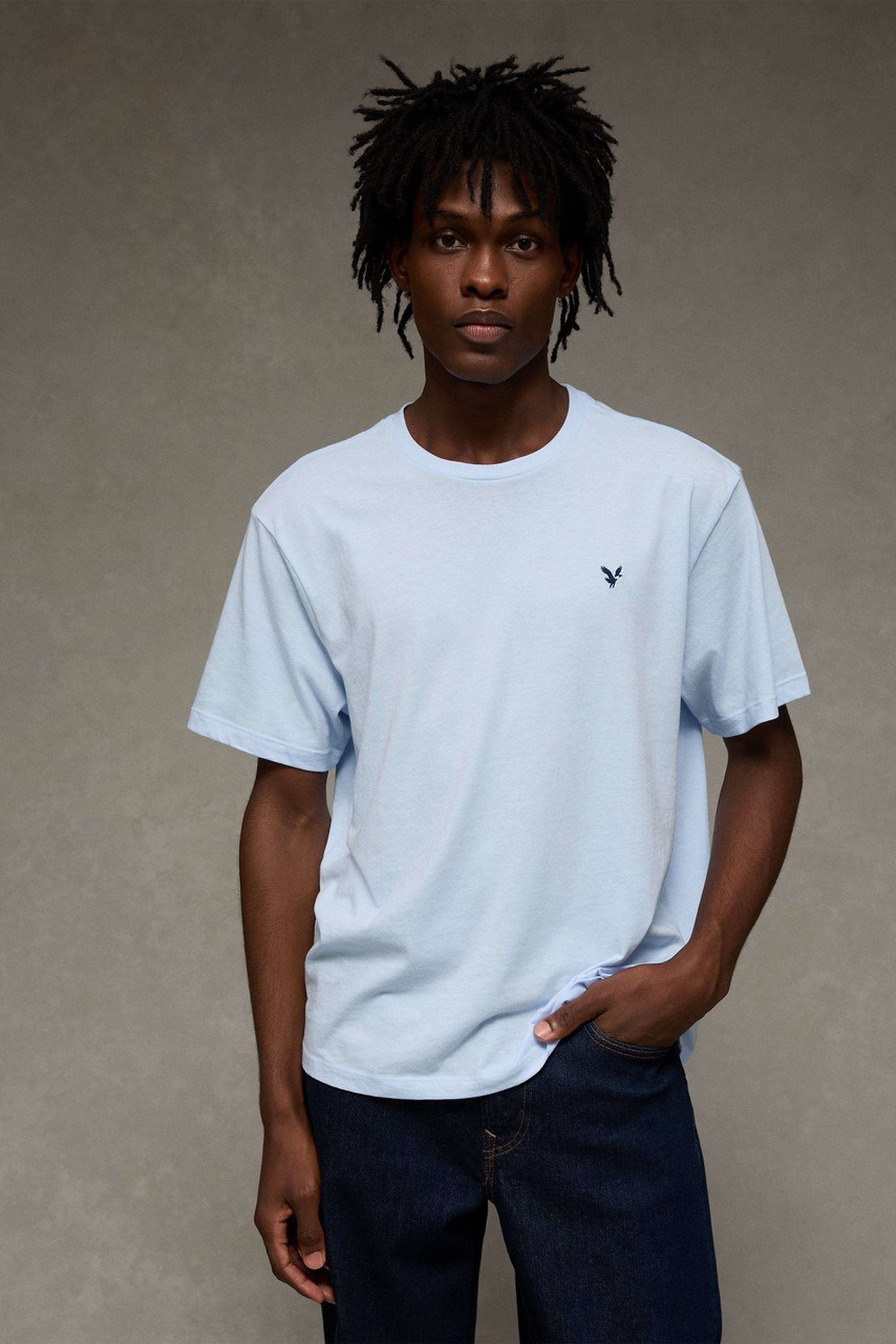 Solid-Polyester-Cotton-Regular-Fit-Men-s-T-Shirt
