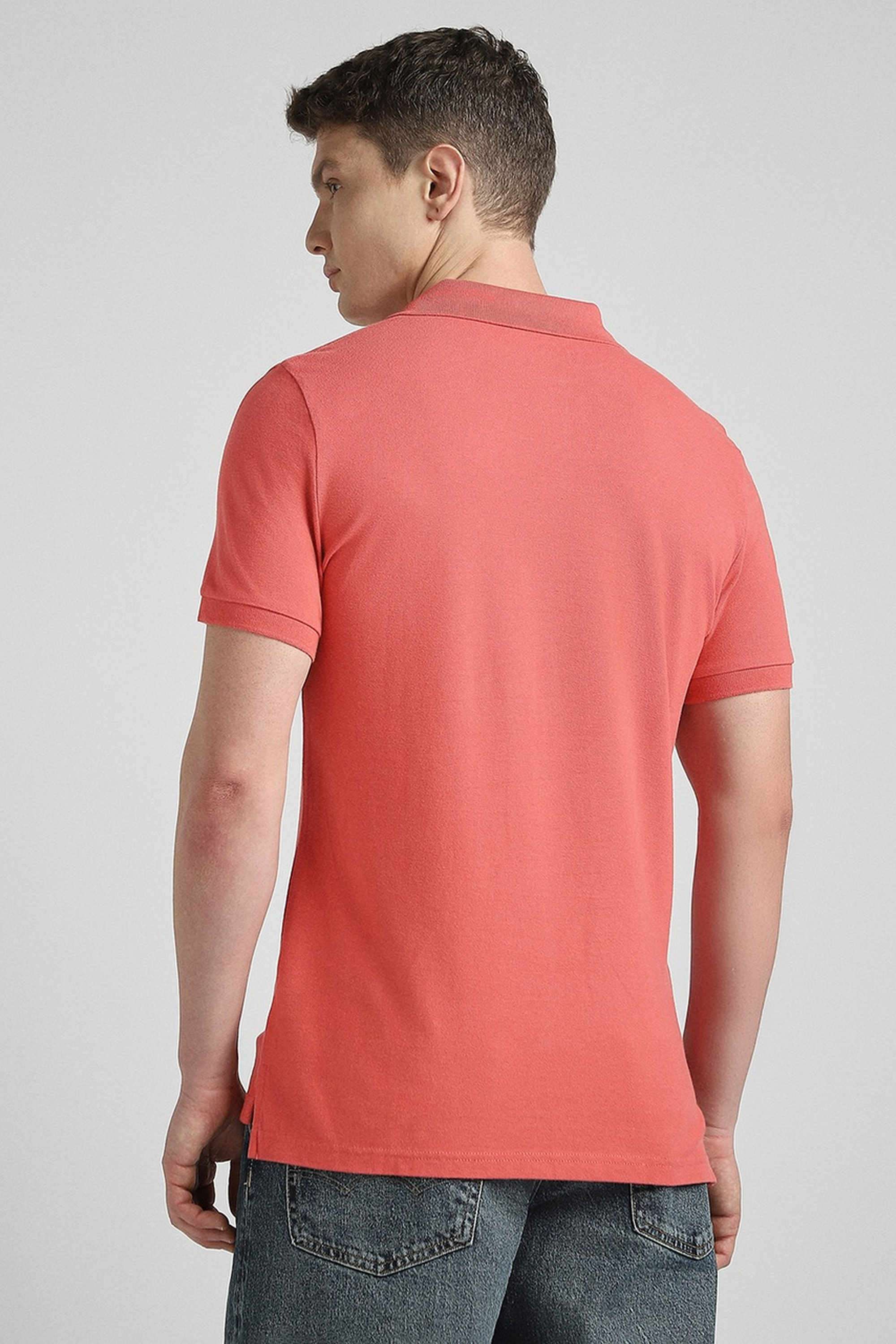 Solid-Cotton-Stretch-Polo-Men-s-T-Shirt