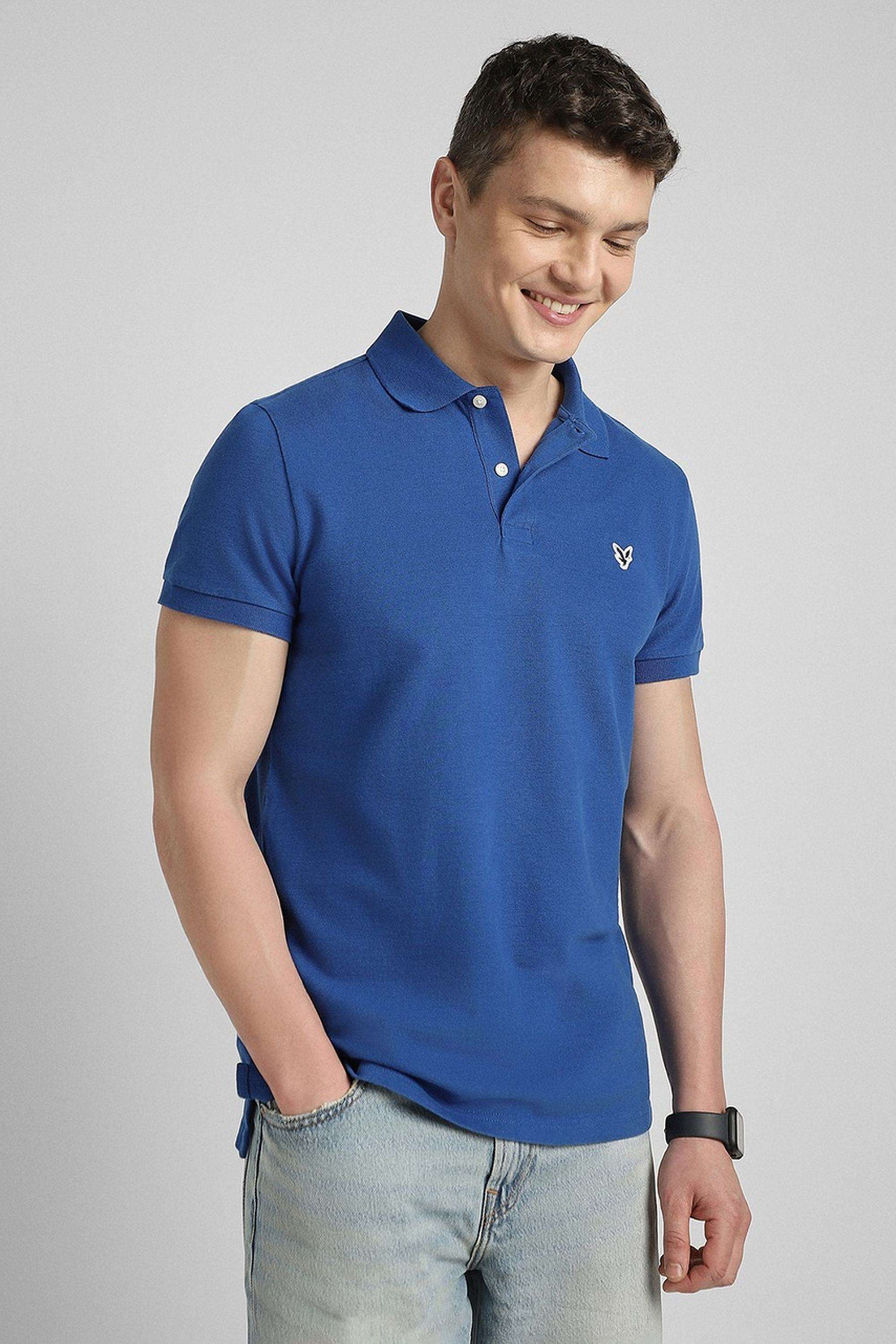 Solid-Cotton-Stretch-Polo-Men-s-T-Shirt