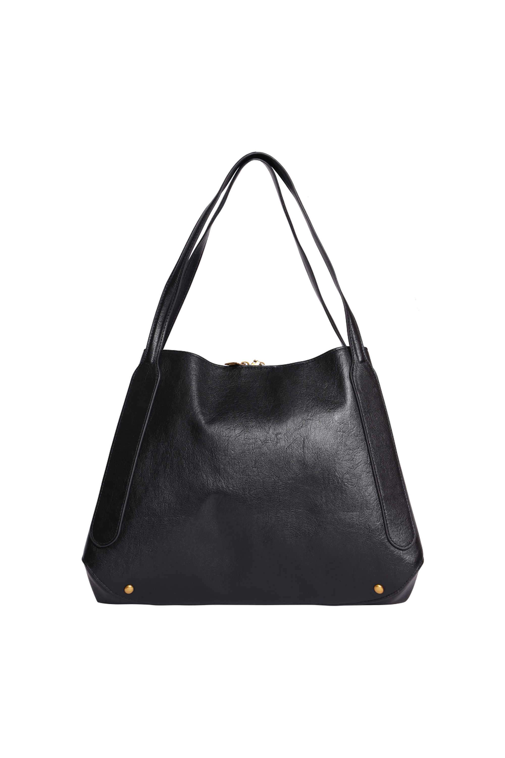 Zipper-Closure-PU-Women-Casual-Wear-Tote-Bag