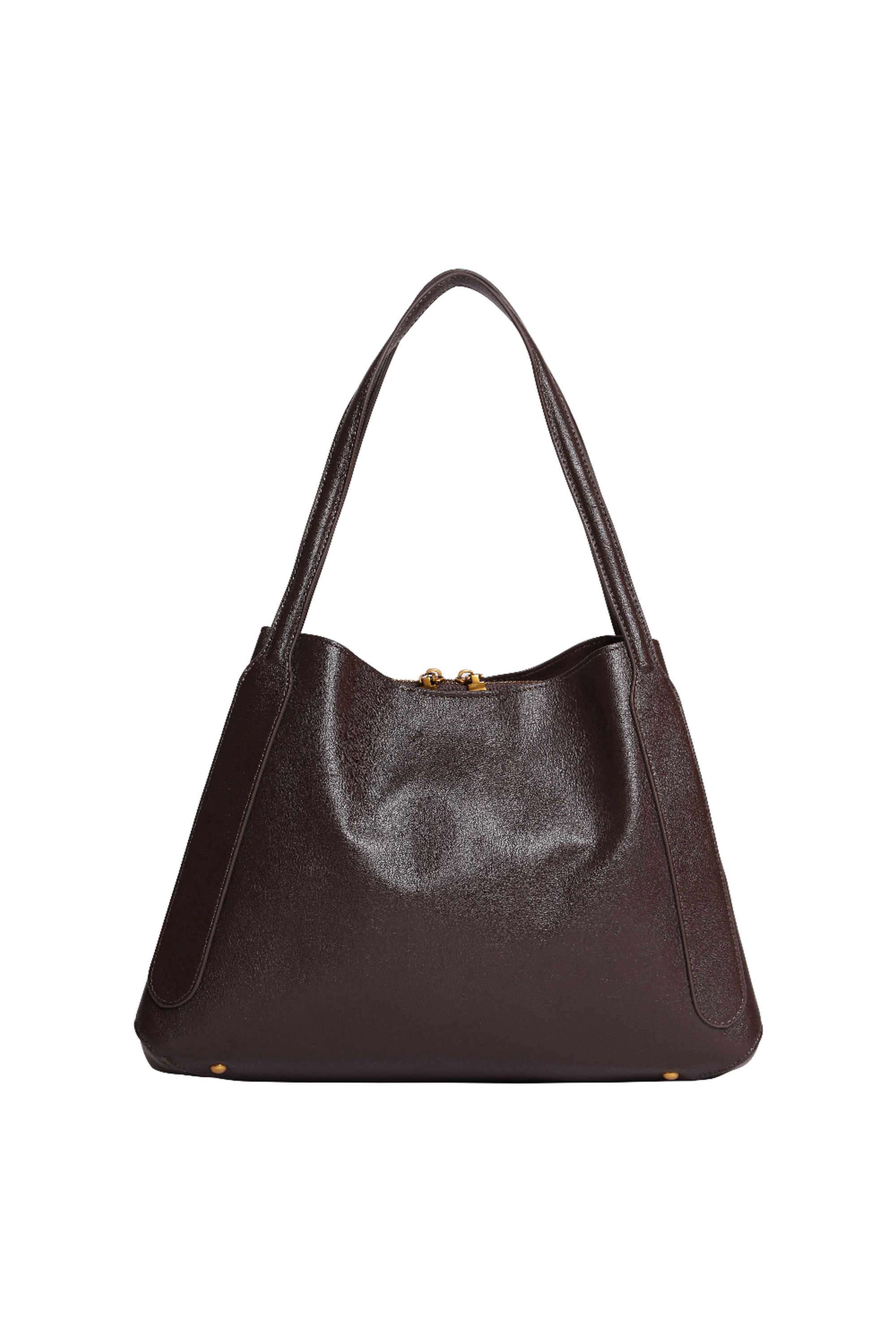 Zipper-Closure-PU-Women-Casual-Wear-Tote-Bag