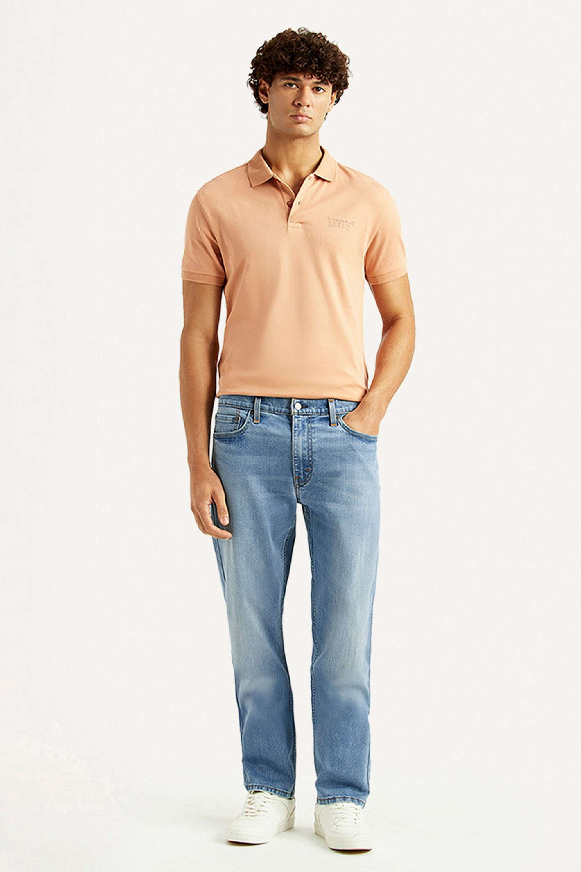 Light-Wash-Cotton-Slim-Fit-Men-s-Jeans