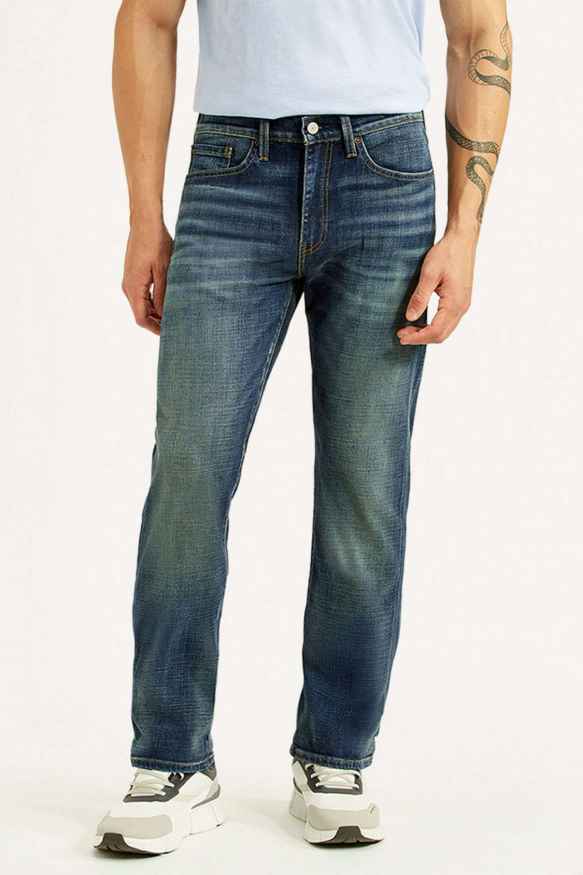 Light-Wash-Cotton-Slim-Fit-Men-s-Jeans