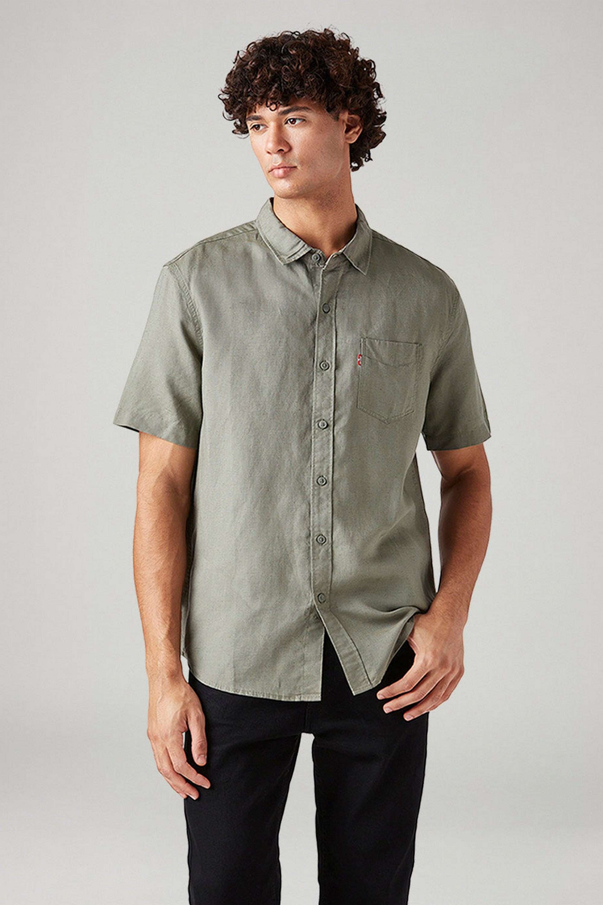Solid-Blended-Fabric-Slim-Fit-Men-s-Casual-Wear-Shirt