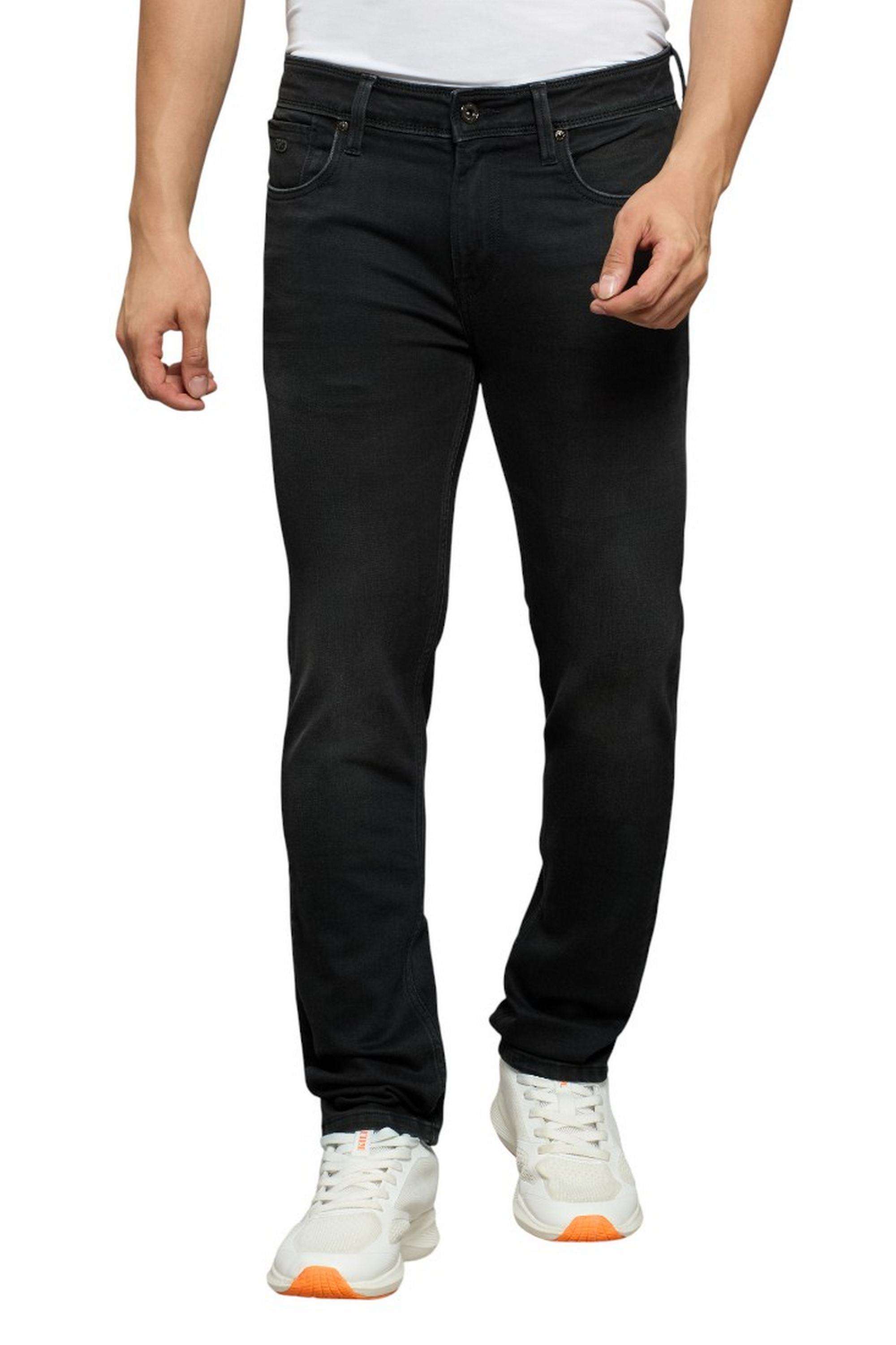 Solid-Cotton-Stretch-Straight-Fit-Men-s-Jeans