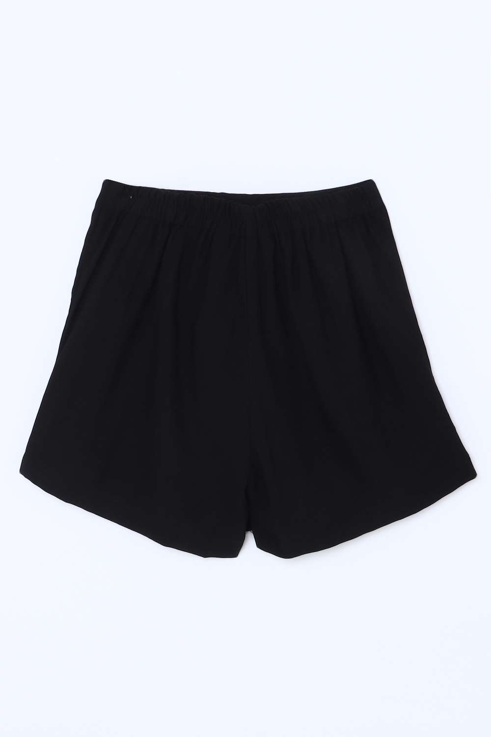 Solid-Blended-Fabric-Regular-Fit-Girls-Shorts
