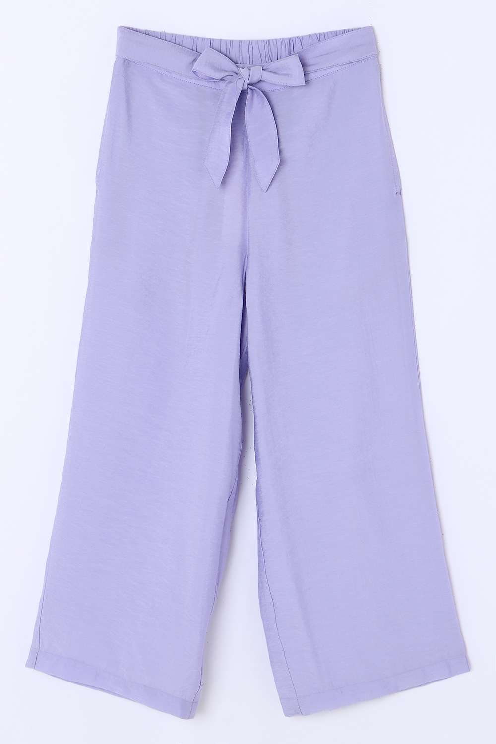 Solid-Blended-Fabric-Regular-Fit-Girls-Pants