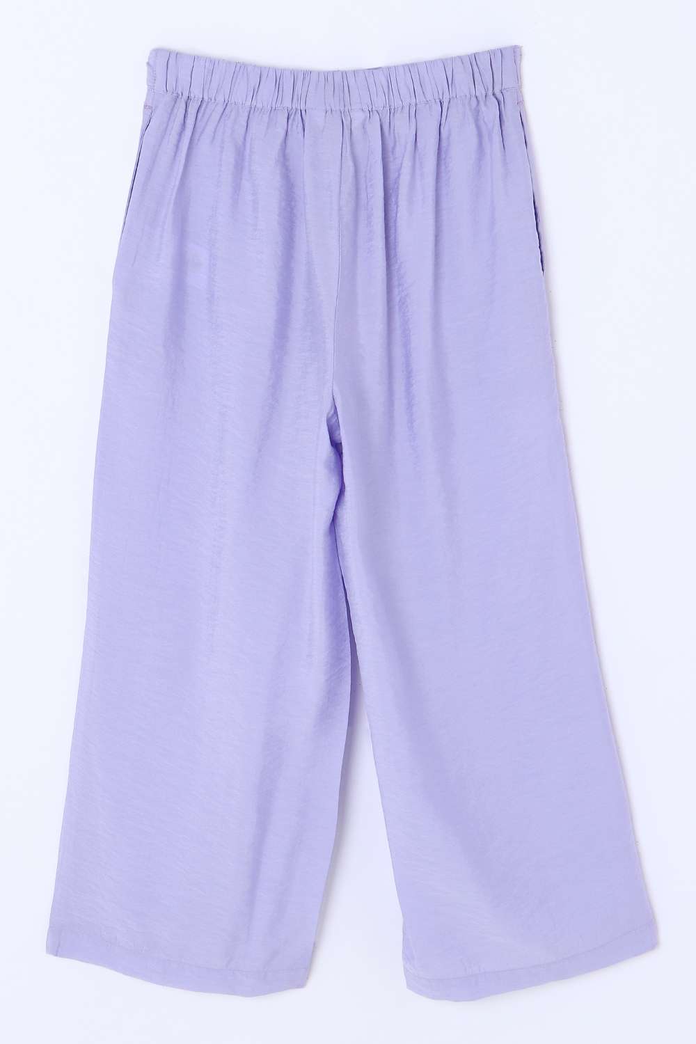 Solid-Blended-Fabric-Regular-Fit-Girls-Pants