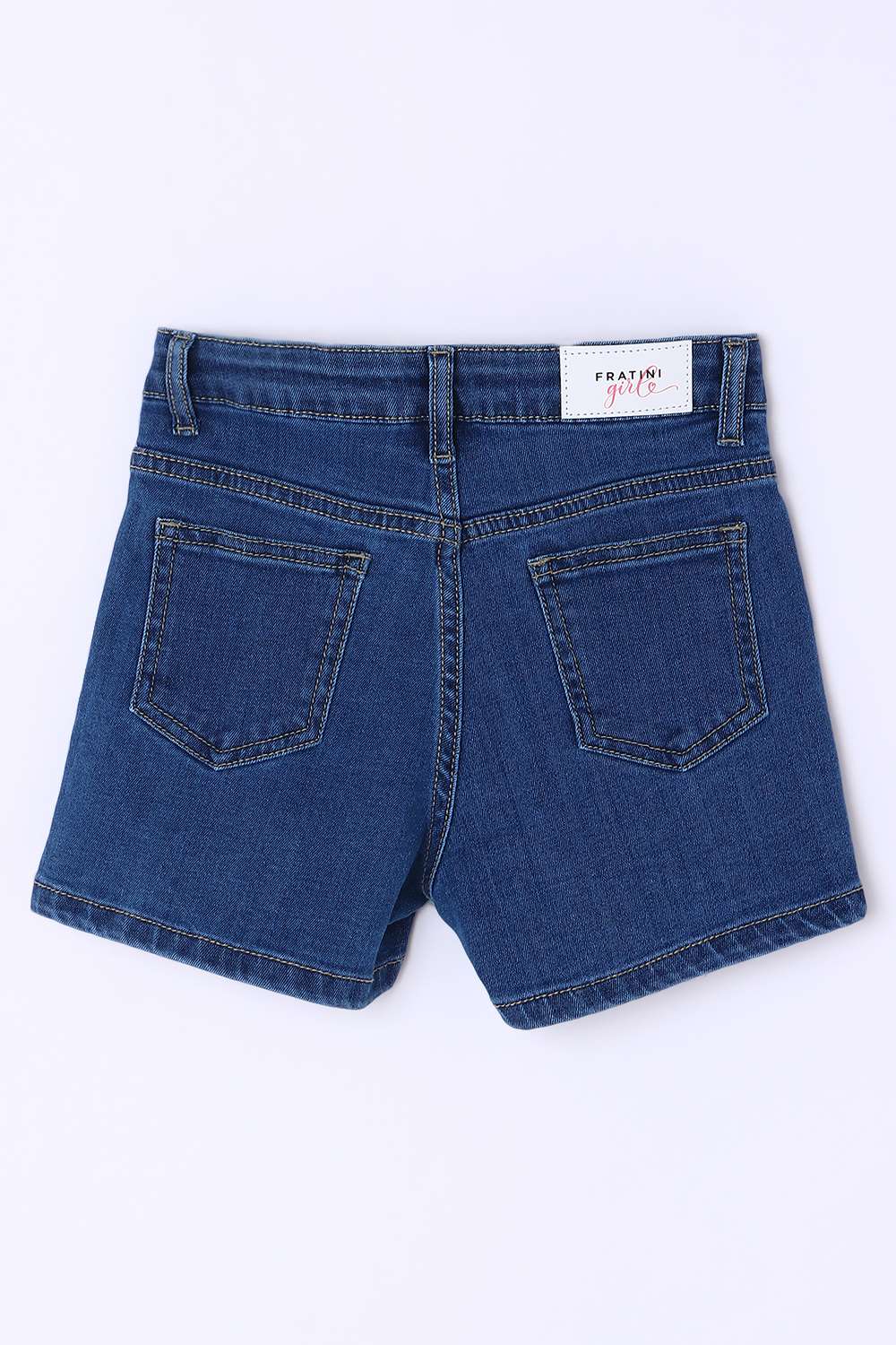 Solid-Poly-Cotton-Regular-Fit-Girls-Shorts
