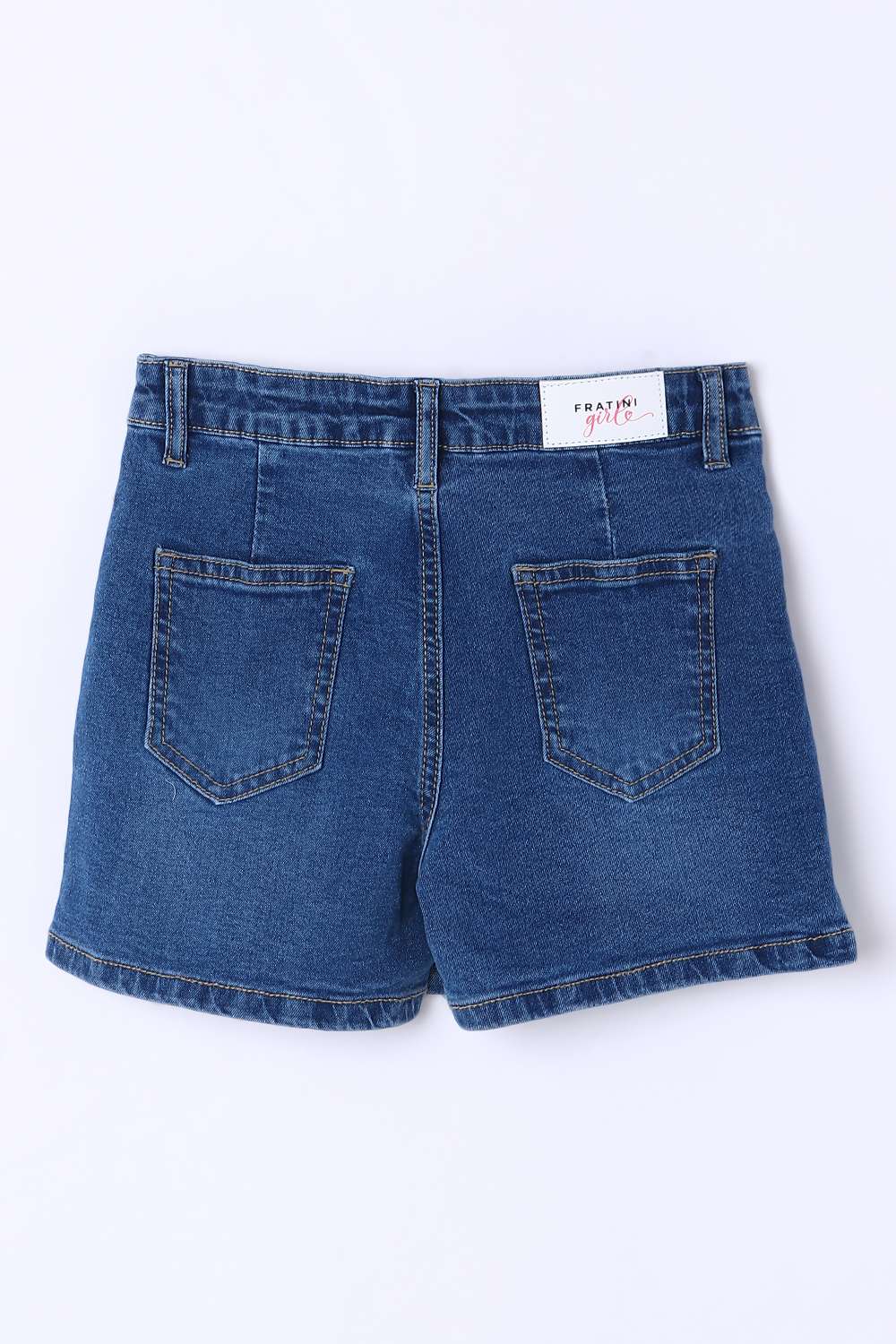 Solid-Blended-Fabric-Regular-Fit-Girls-Shorts
