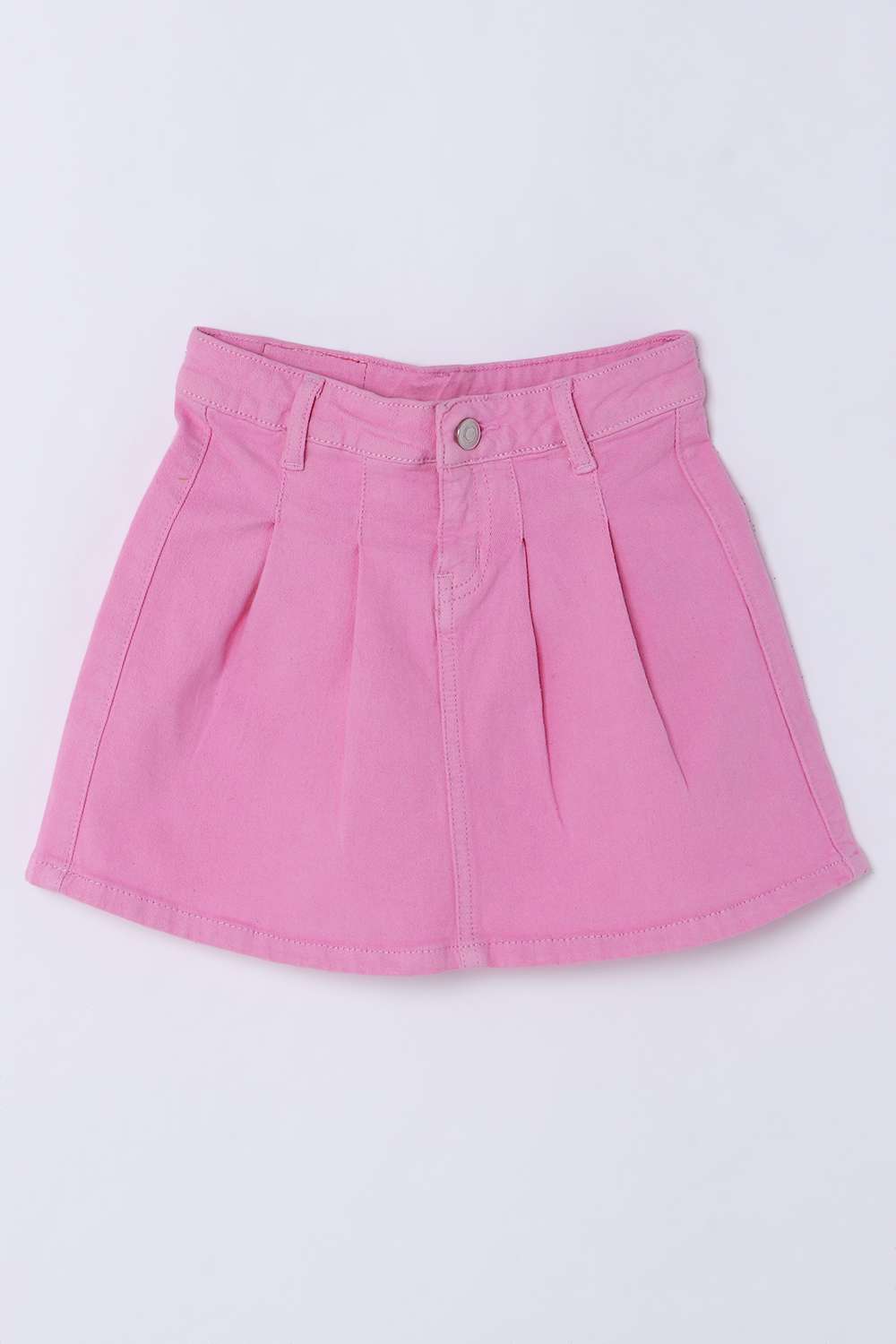 Solid-Blended-Fabric-Regular-Fit-Girls-Skirts
