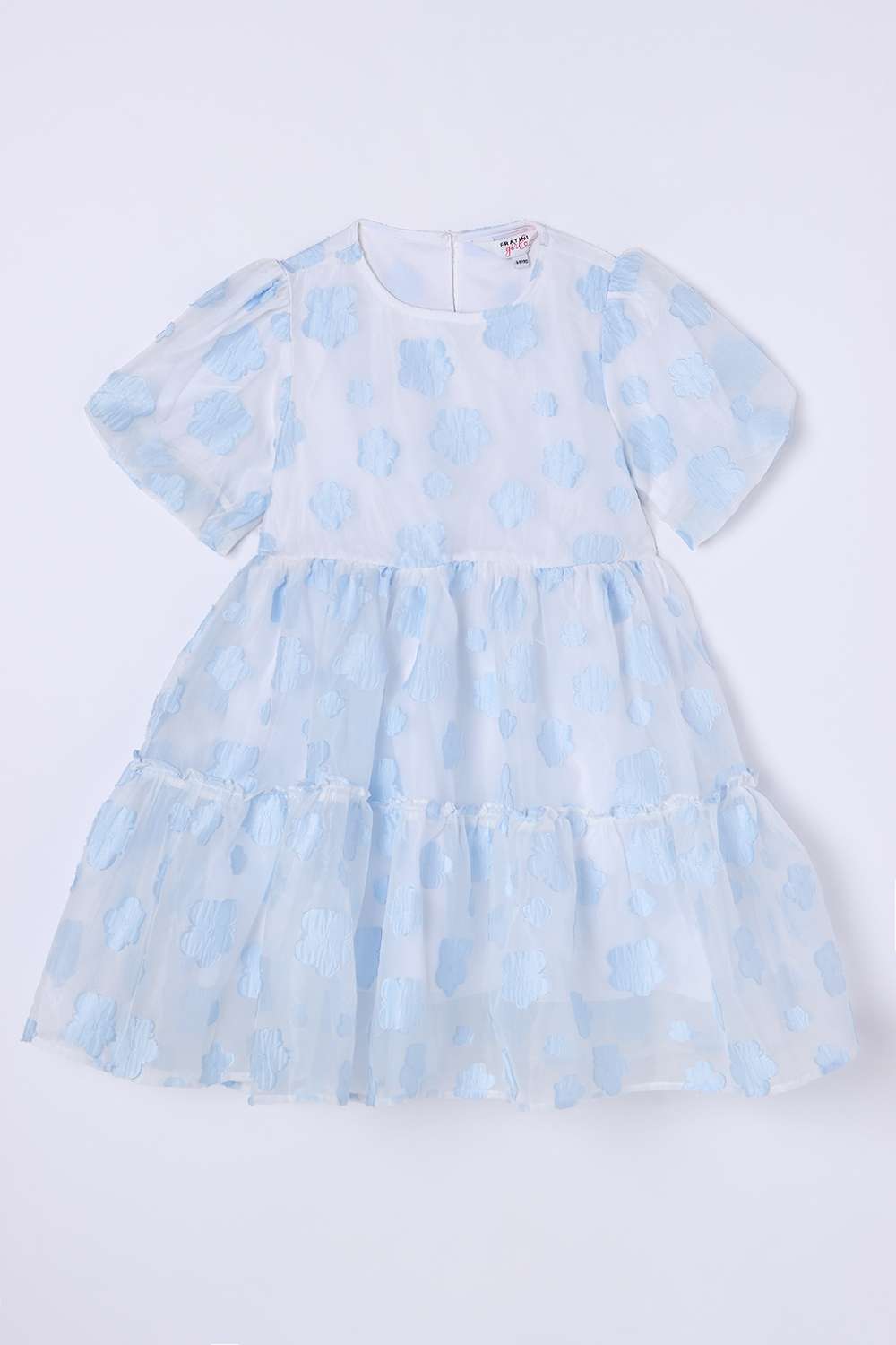 Solid-Round-Neck-Girls-Casual-Wear-Dress