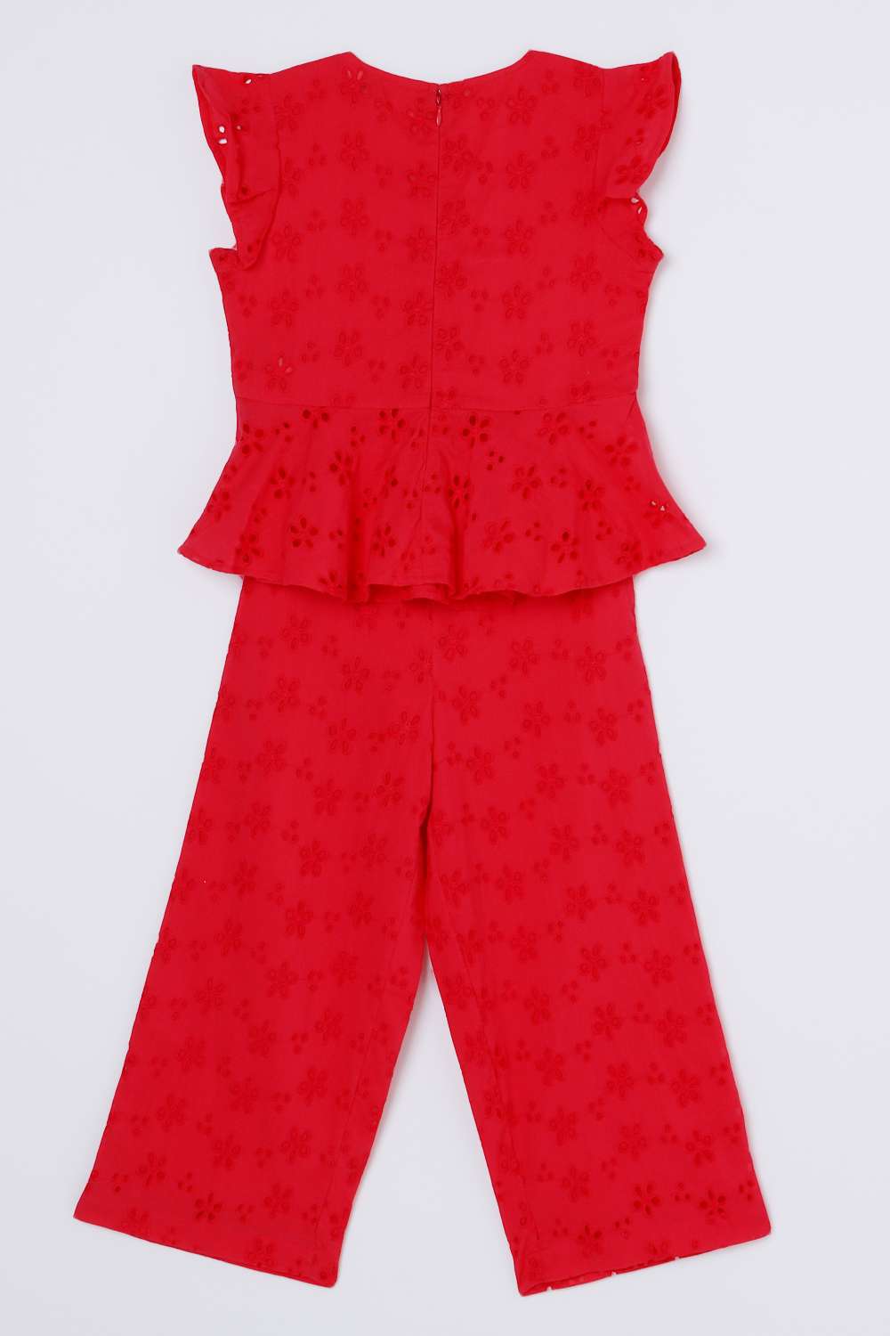 Schiffli-Cotton-V-Neck-Girls-Casual-Wear-Clothing-Set
