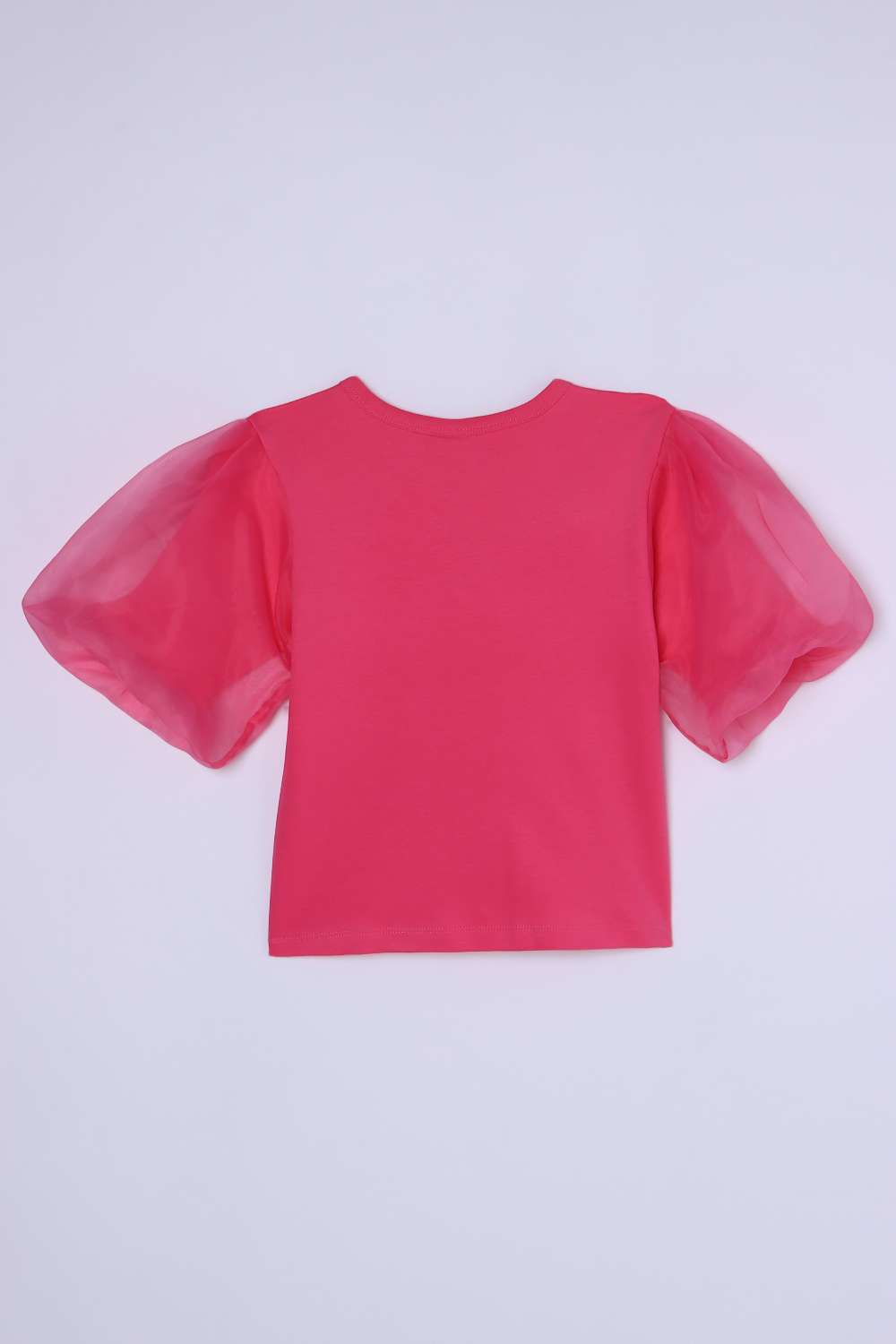 Solid-Cotton-Round-Neck-Girls-T-Shirt