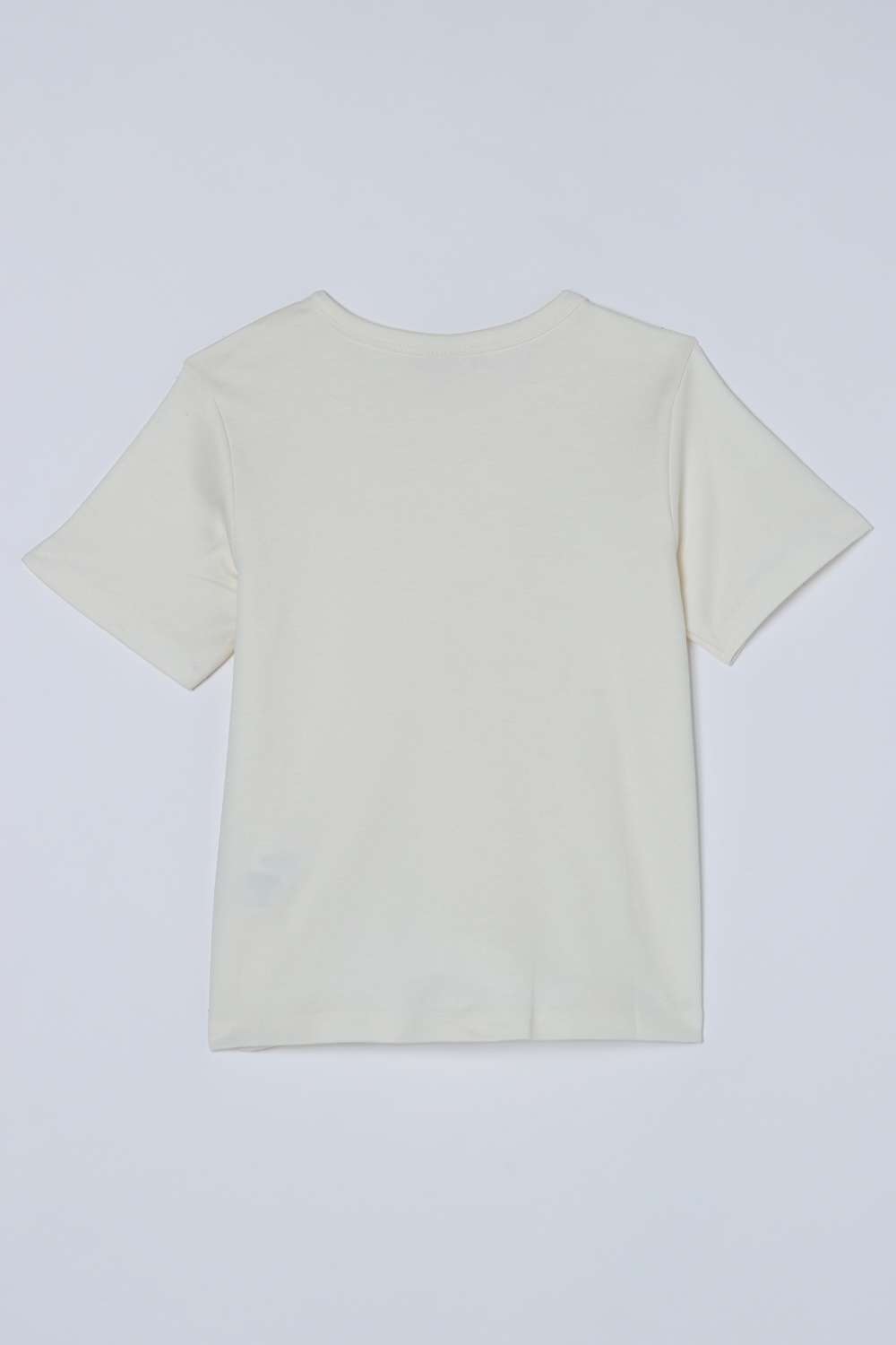 Solid-Cotton-Round-Neck-Girls-T-Shirt