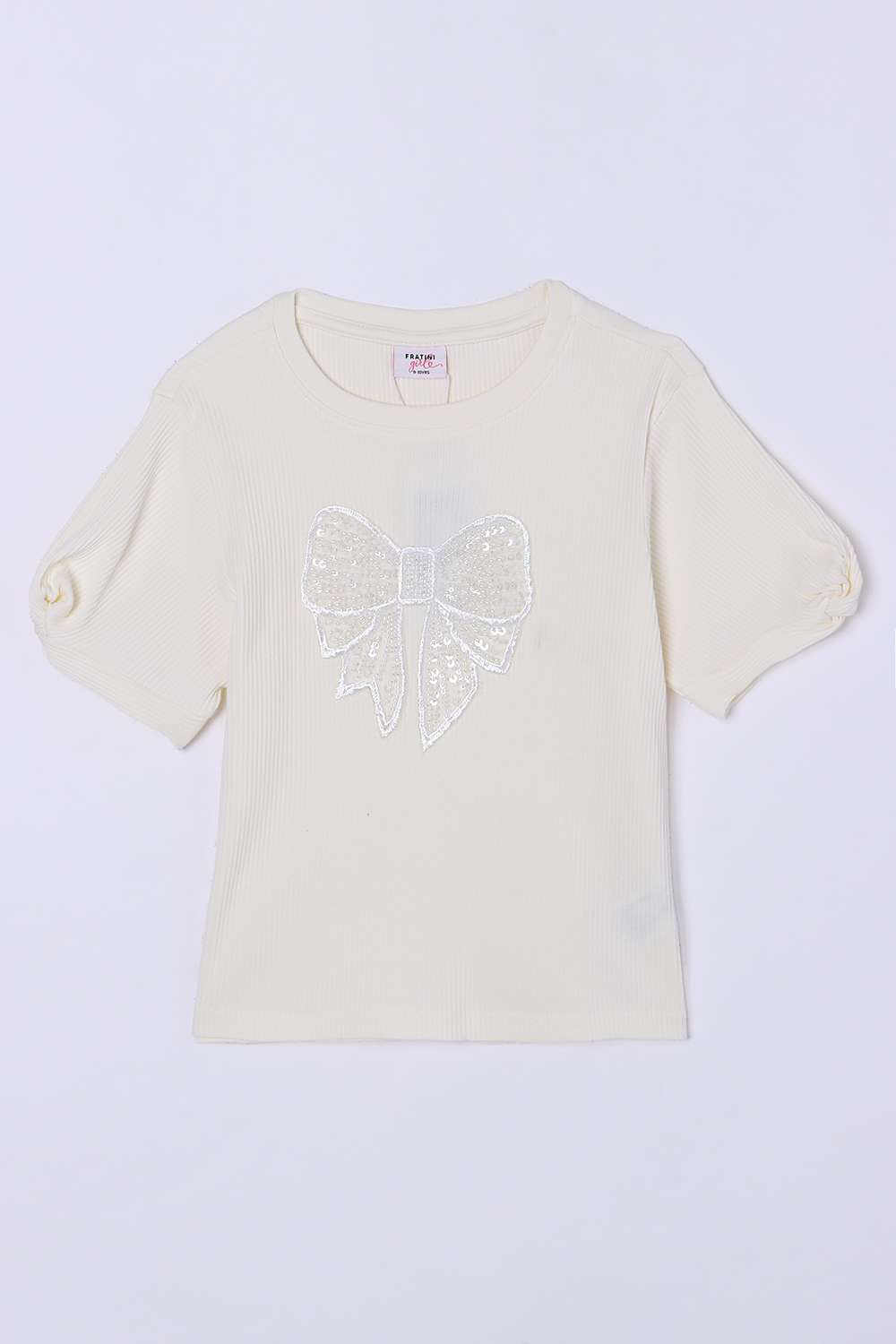 Solid-Cotton-Round-Neck-Girls-T-Shirt