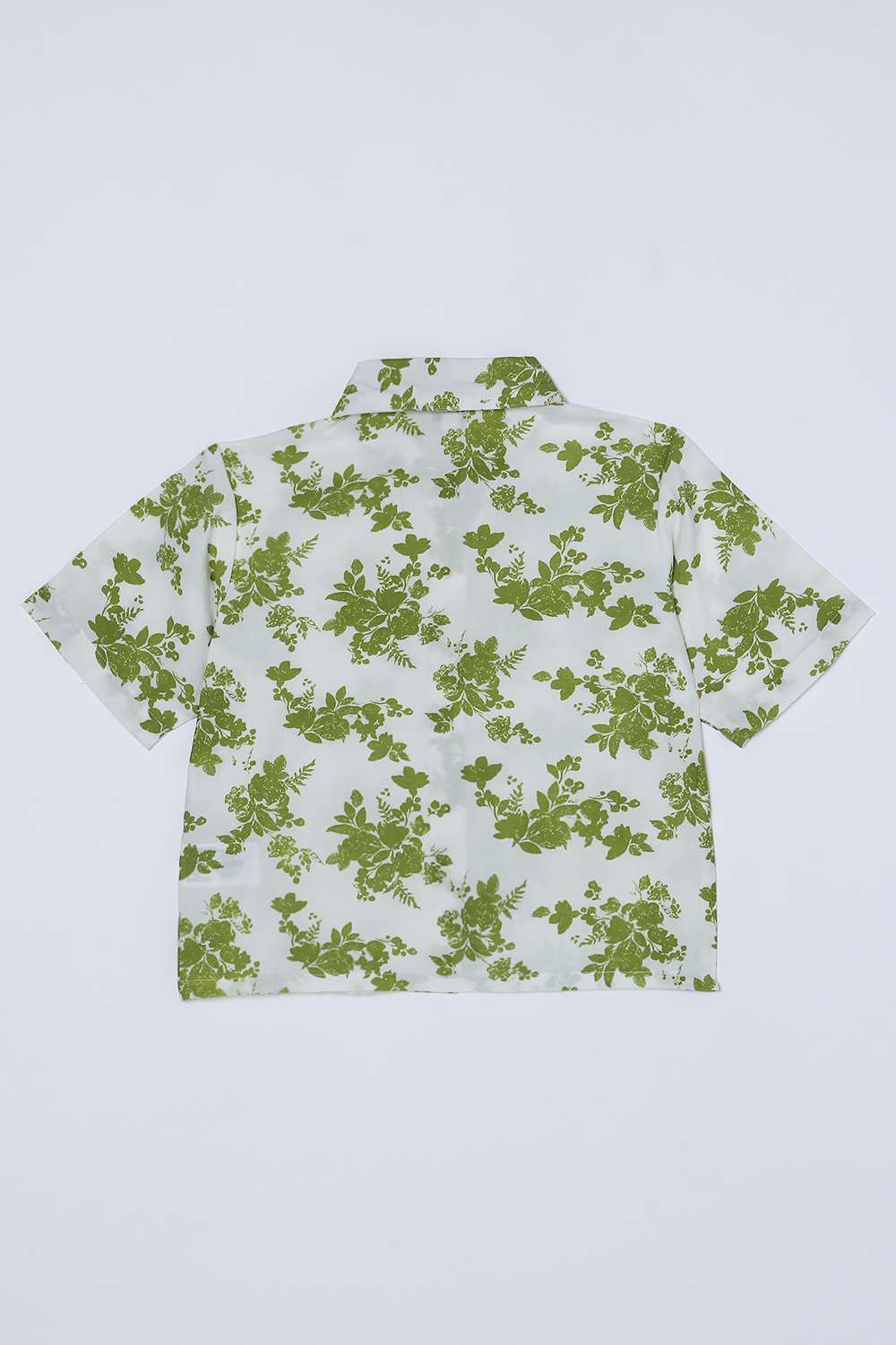 Printed-Blended-Fabric-Collared-Girls-Top
