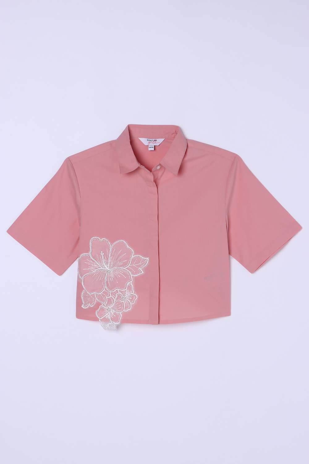 Embroidered-Cotton-Collared-Girls-Shirt