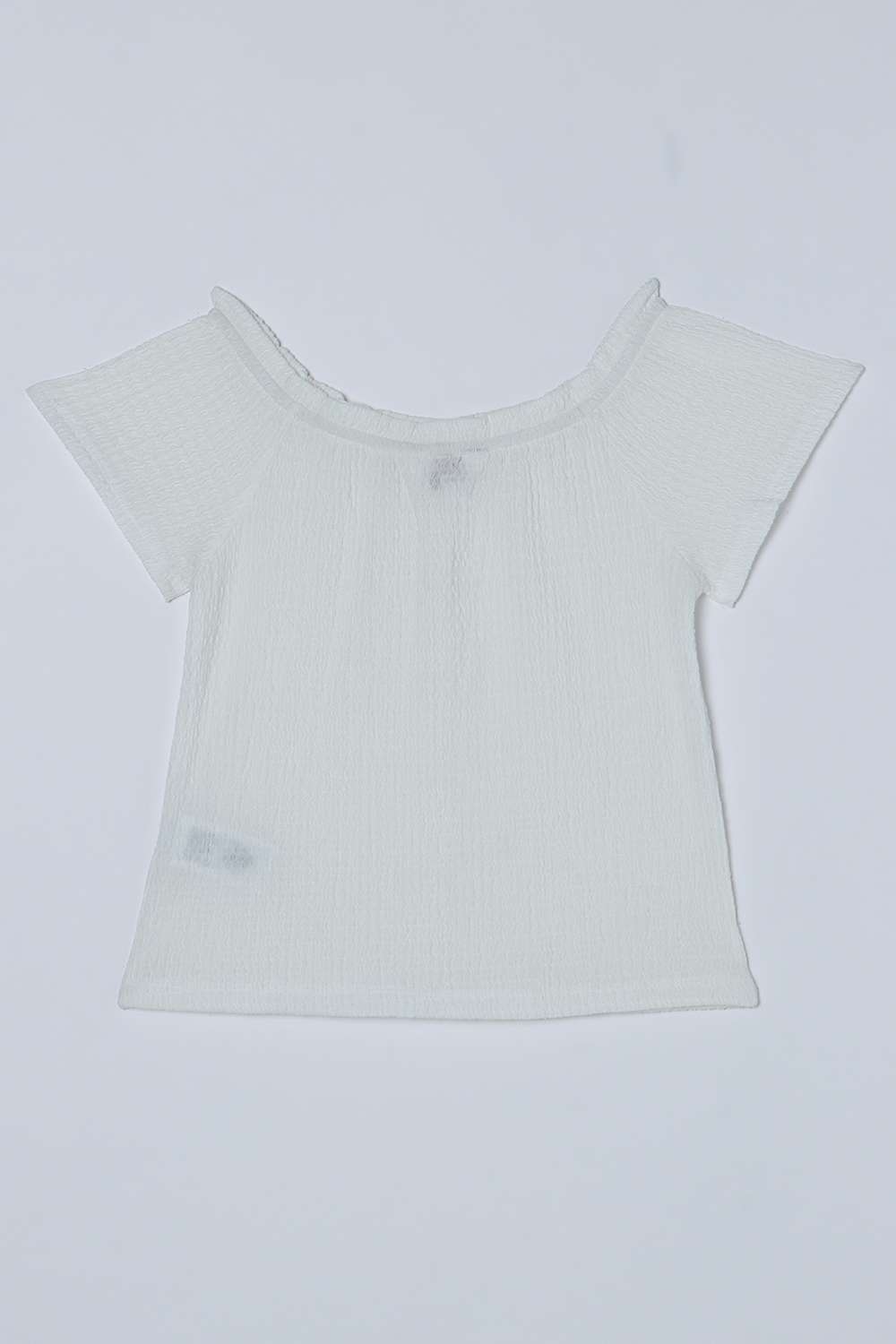 Solid-Blended-Fabric-Off-Shoulder-Girls-Top