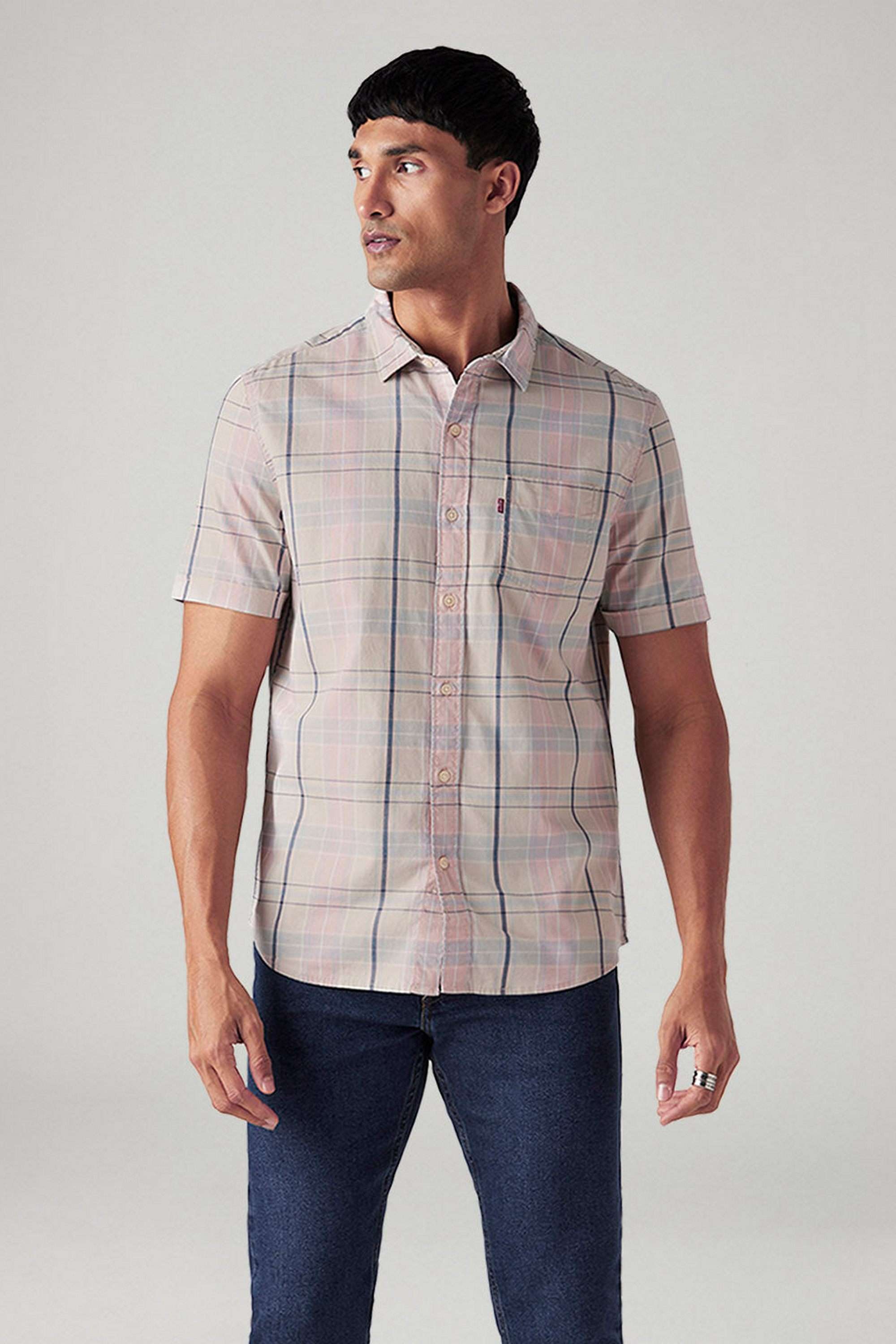 Checks-Cotton-Slim-Fit-Men-s-Casual-Wear-Shirt