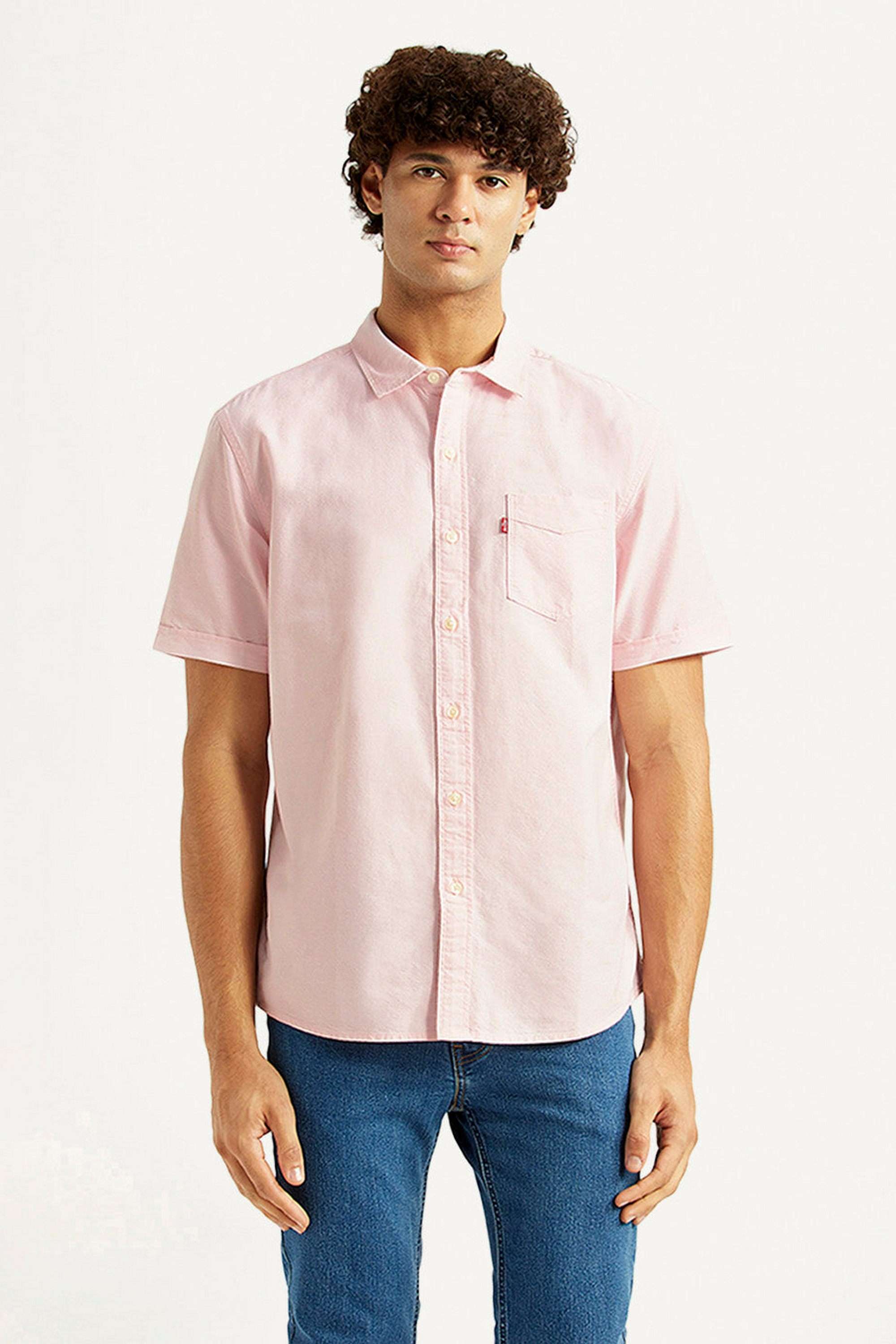 Solid-Cotton-Slim-Fit-Men-s-Casual-Wear-Shirt