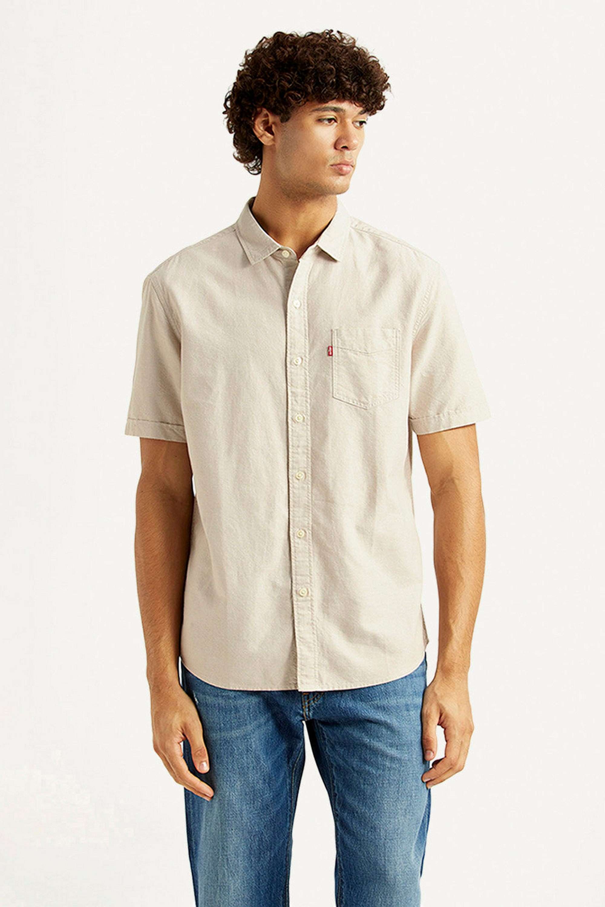 Solid-Cotton-Slim-Fit-Men-s-Casual-Wear-Shirt