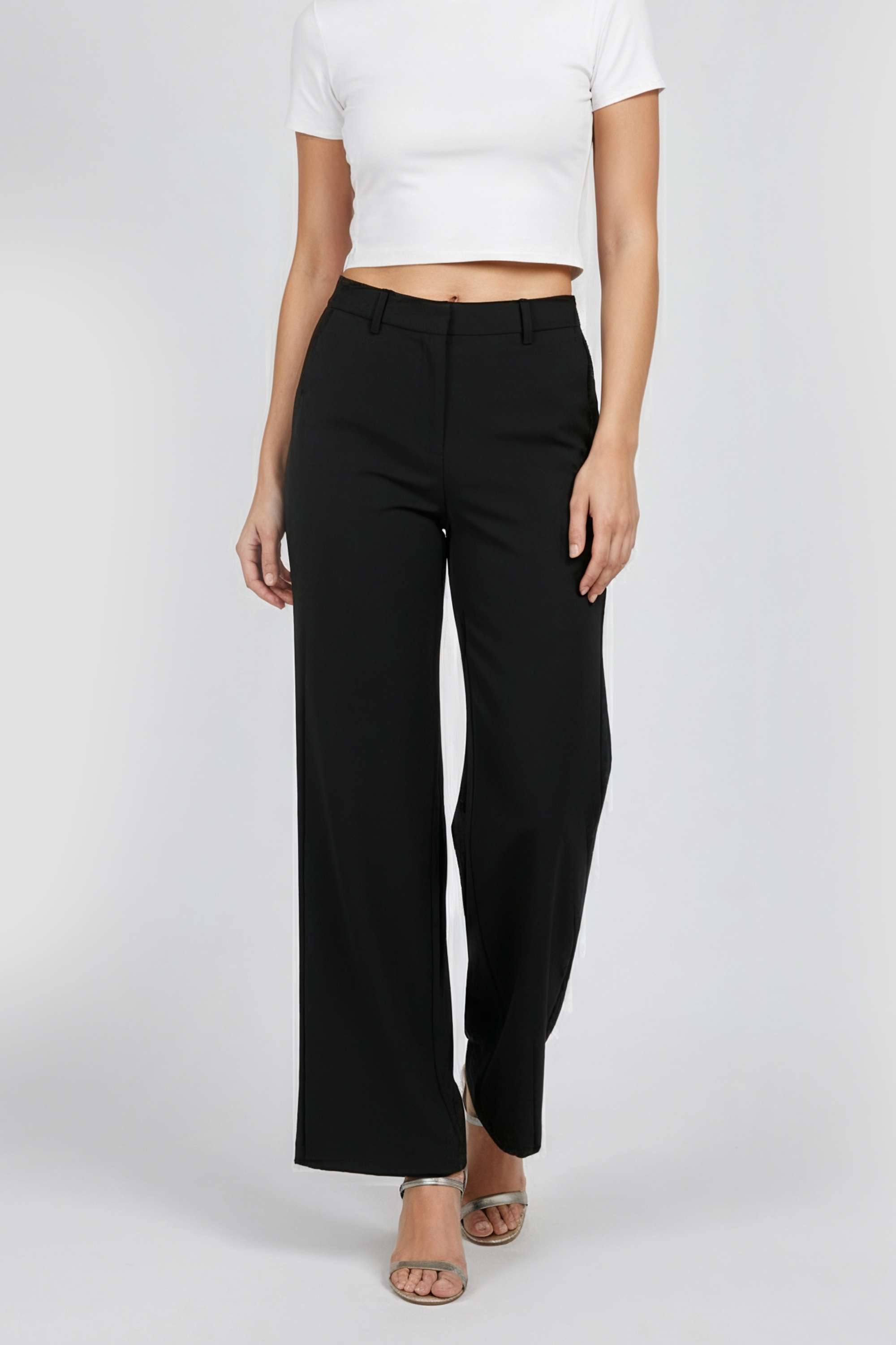 Solid-Straight-Fit-Cotton-Women-s-Casual-Wear-Pants