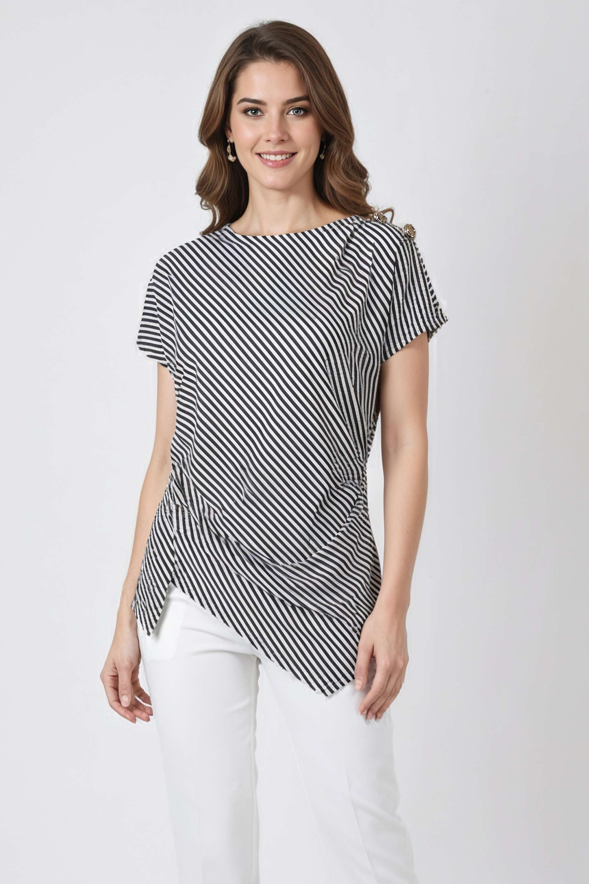 Stripes-Cotton-Boat-Neck-Women-s-Top